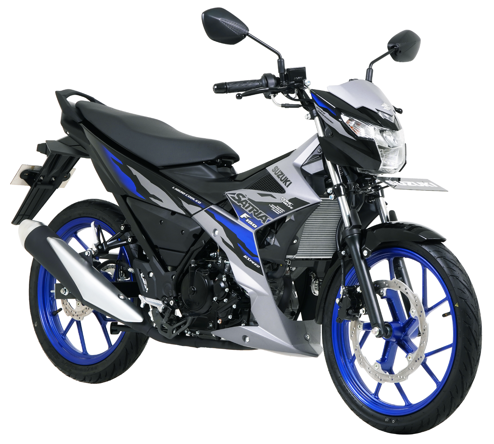 Suzuki All New Satria F150 Hitam Biru
