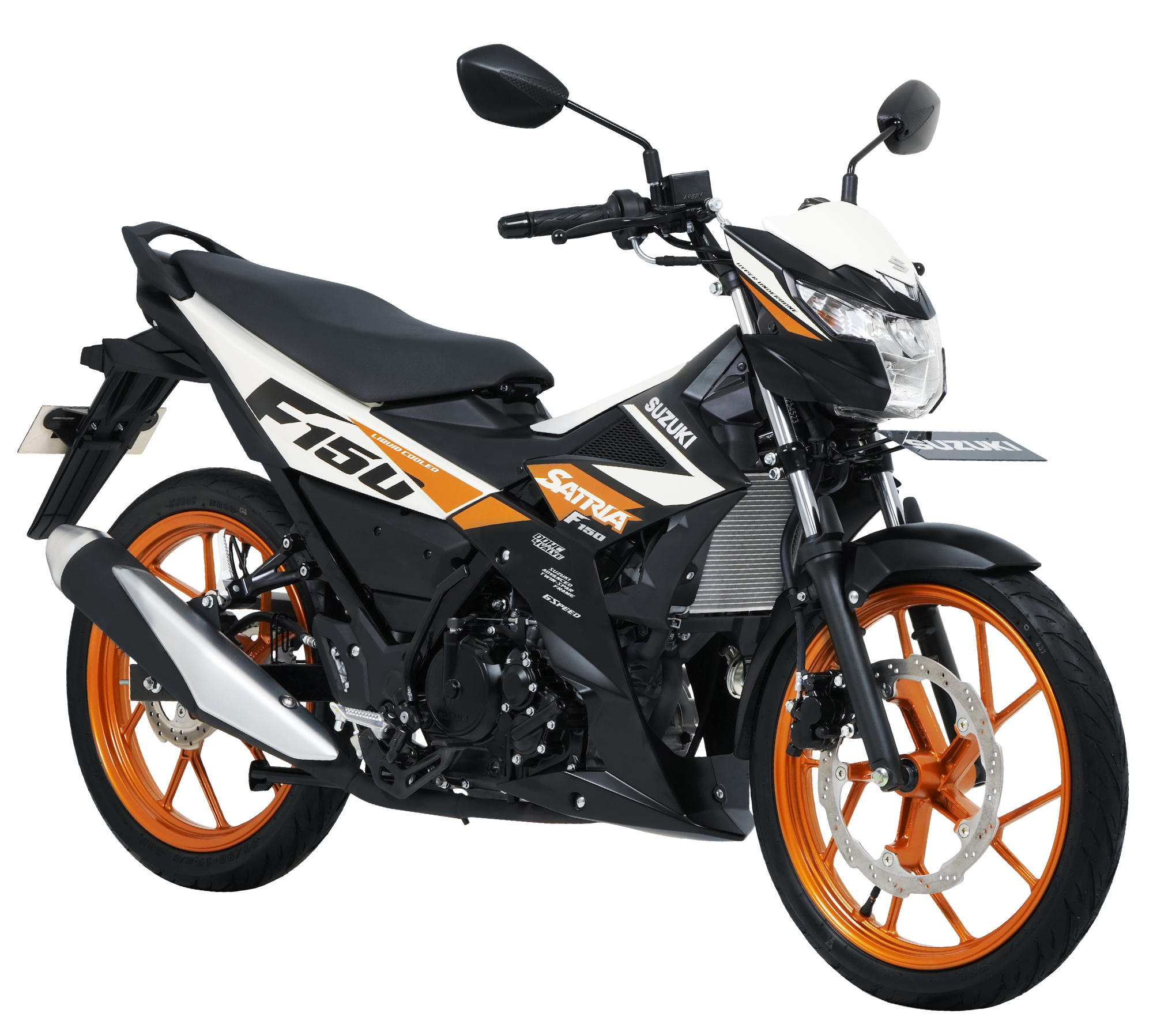 Suzuki All New Satria F150 Hitam Oren