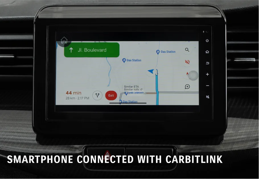 SMARTPHONE CONNECTED WITH CARBITLINK