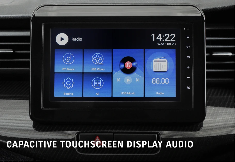 CAPACITIVE TOUCHSCREEN DISPLAY AUDIO