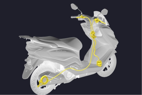 Fitur Combine Brake System Suzuki Burgman Street 125ex