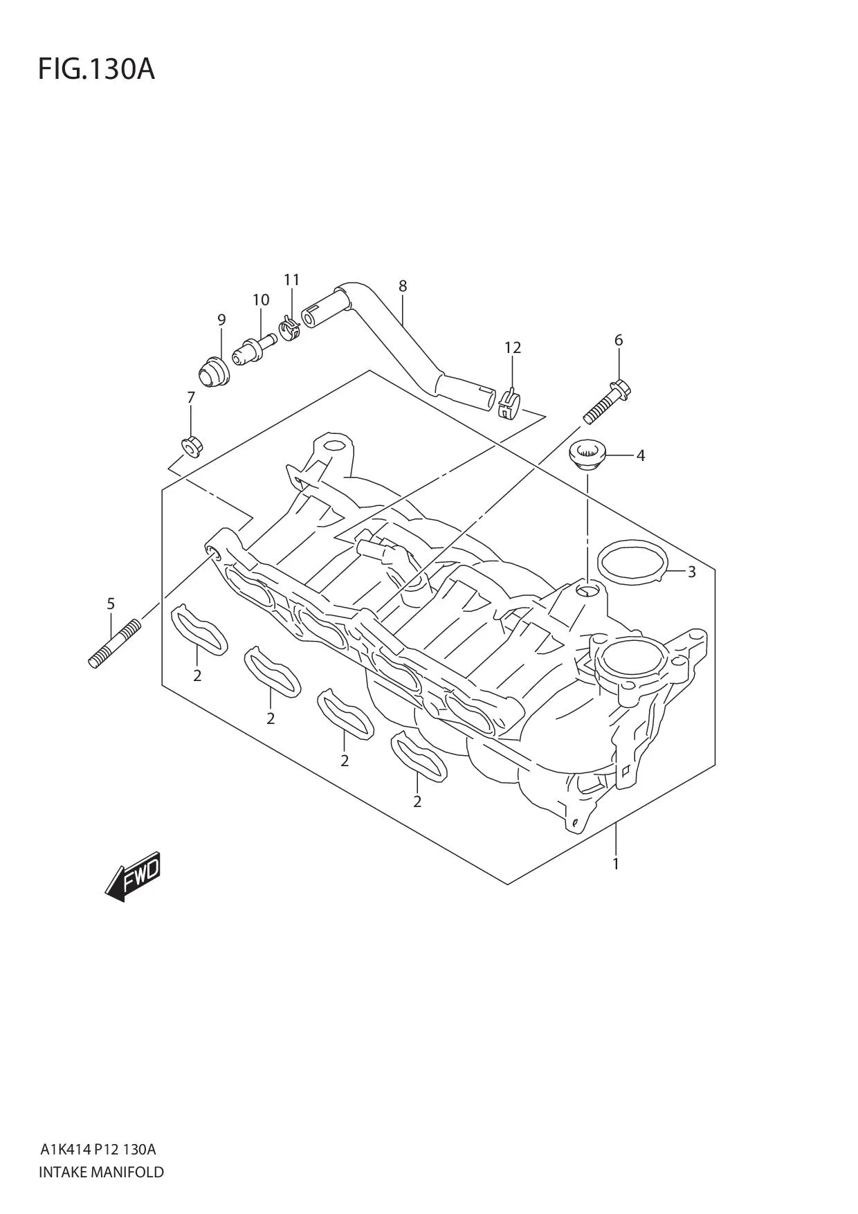 FIG.130A INTAKE MANIFOLD