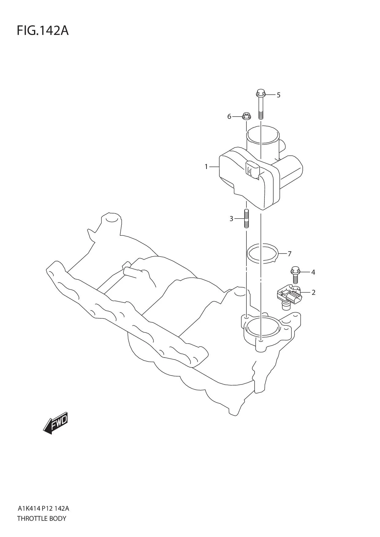 FIG.142A THROTTLE BODY