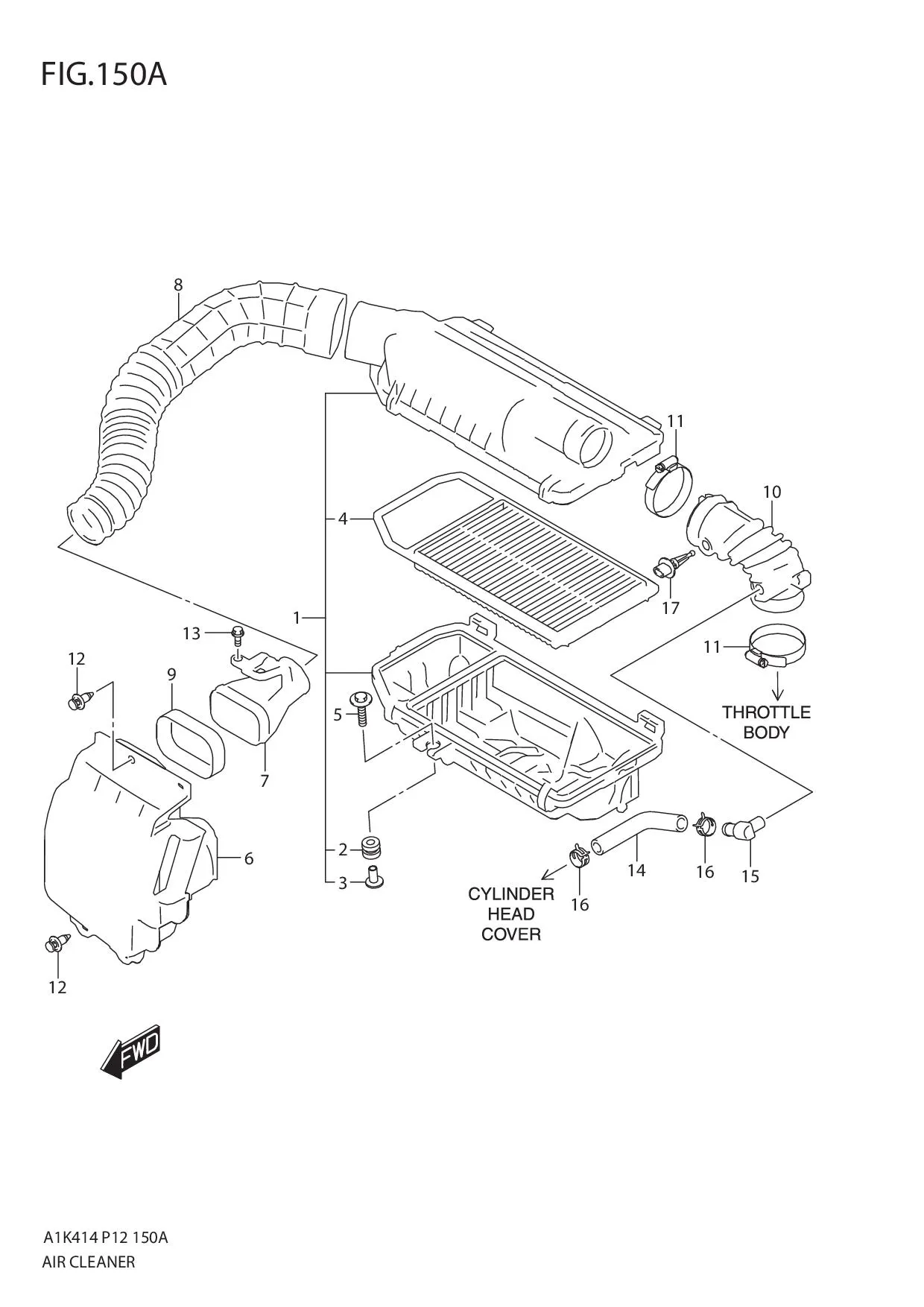 FIG.150A AIR CLEANER