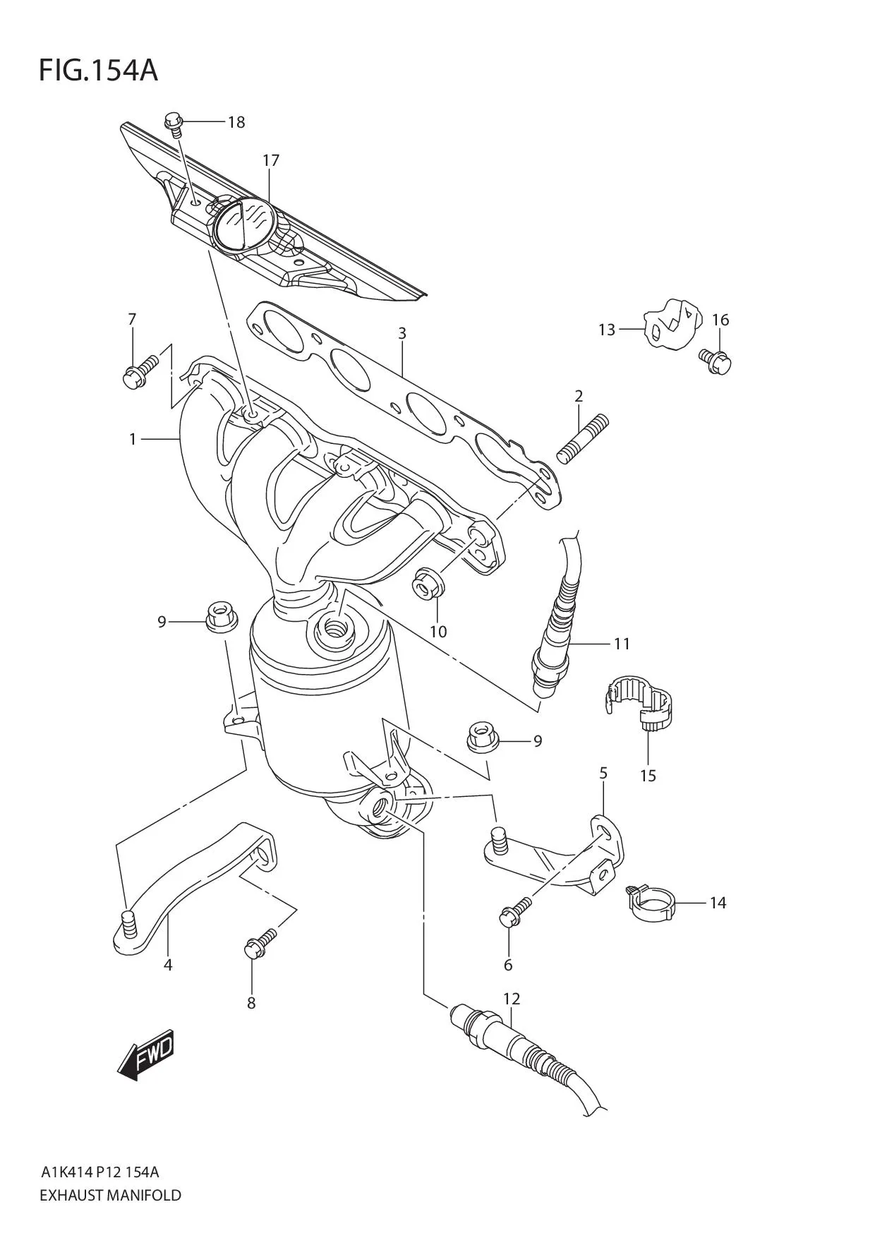 FIG.154A EXHAUST MANIFOLD