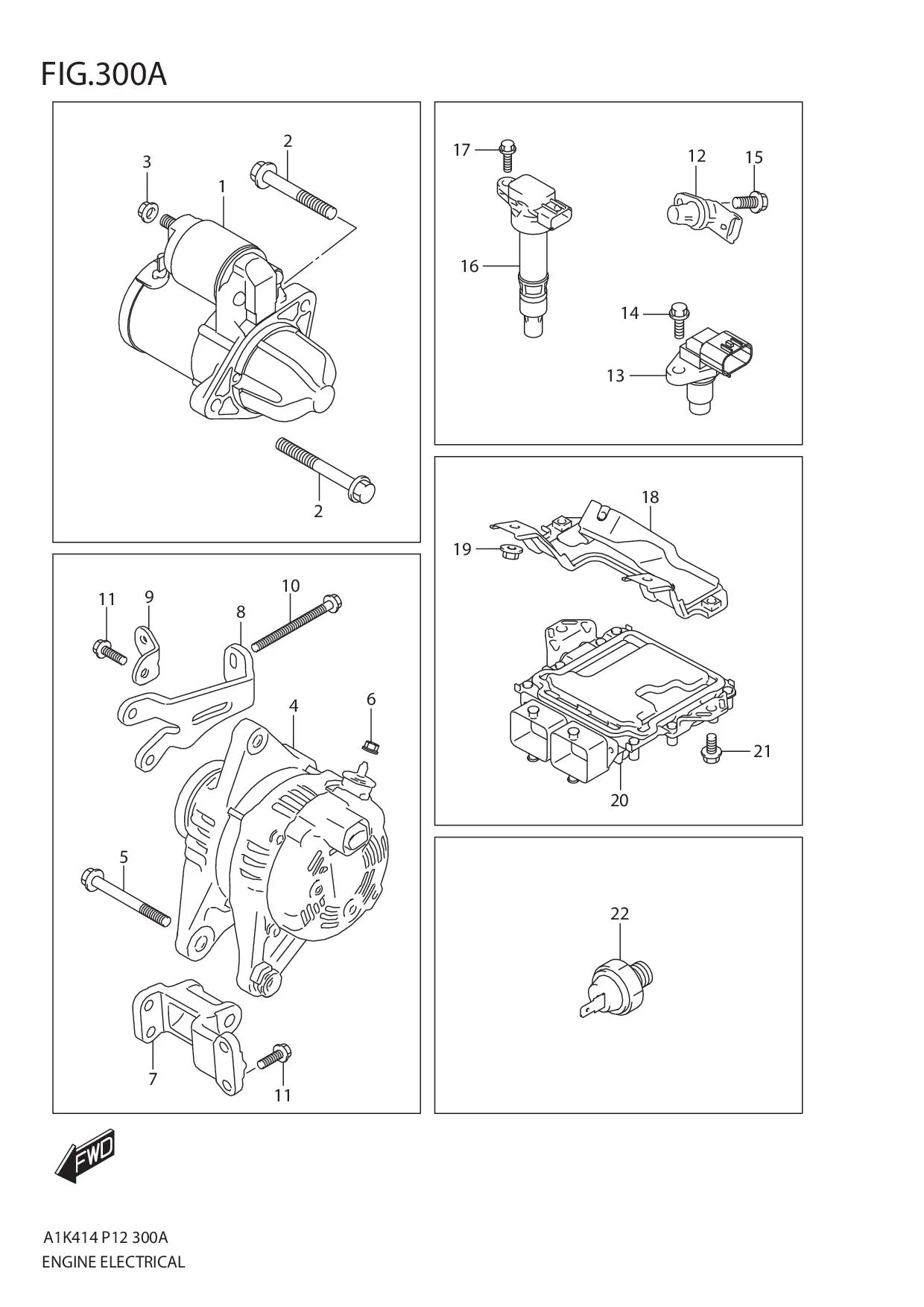 FIG.300A ENGINE ELECTRICAL