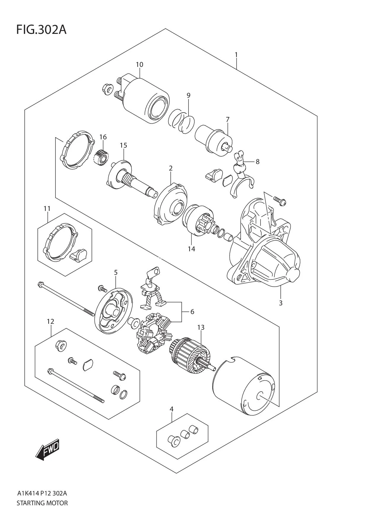 FIG.302A STARTING MOTOR