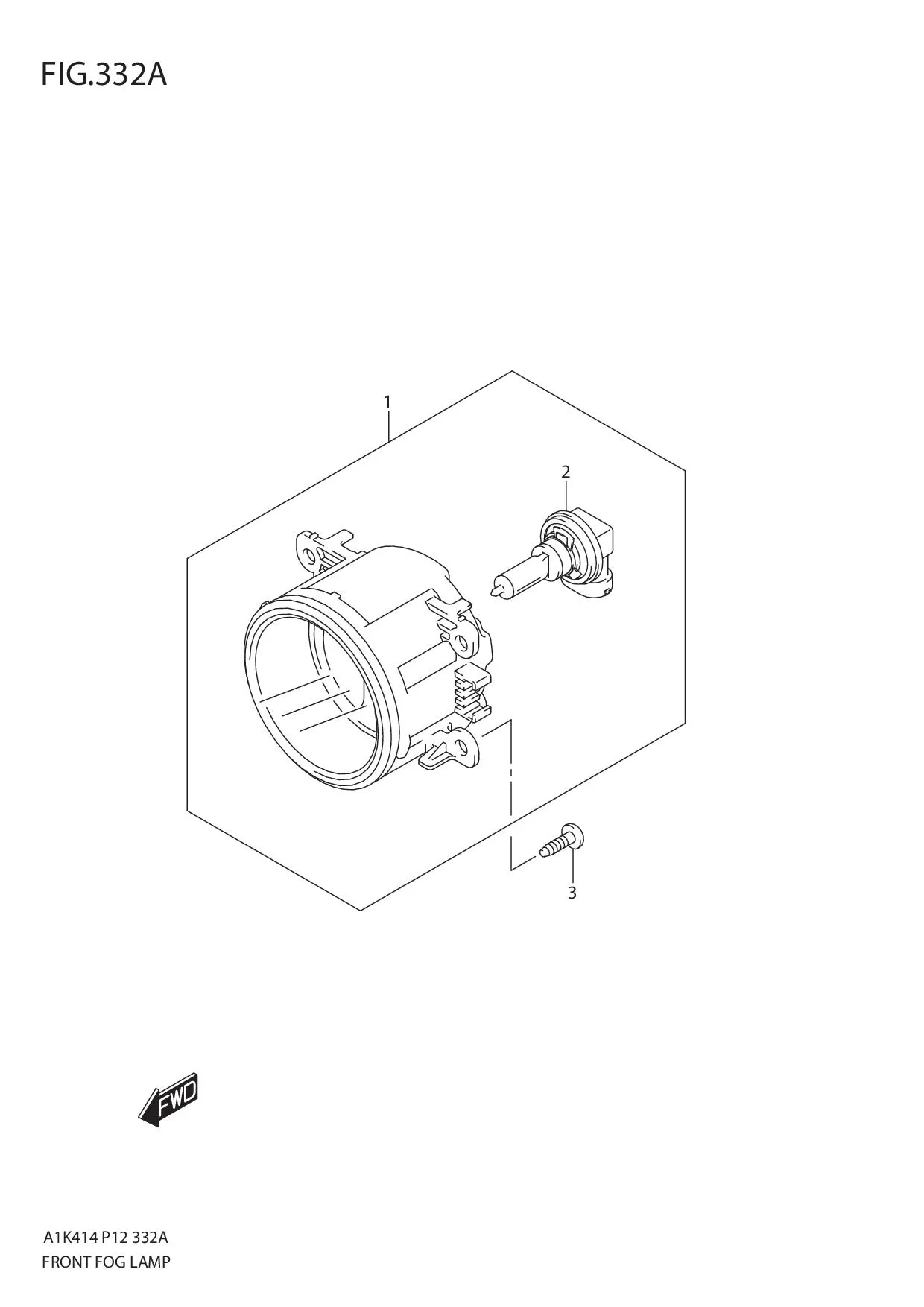 FIG.332A FRONT FOG LAMP