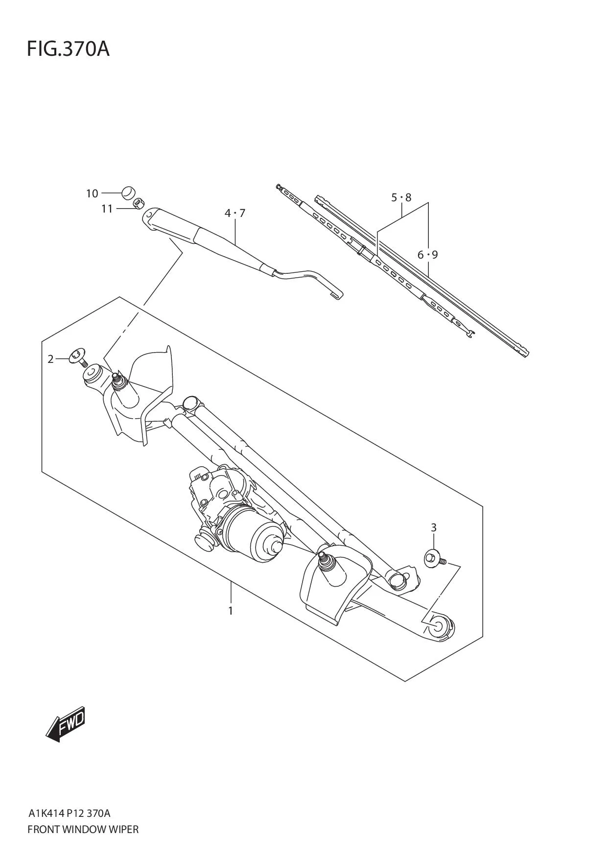 FIG.370A FRONT WINDOW WIPER