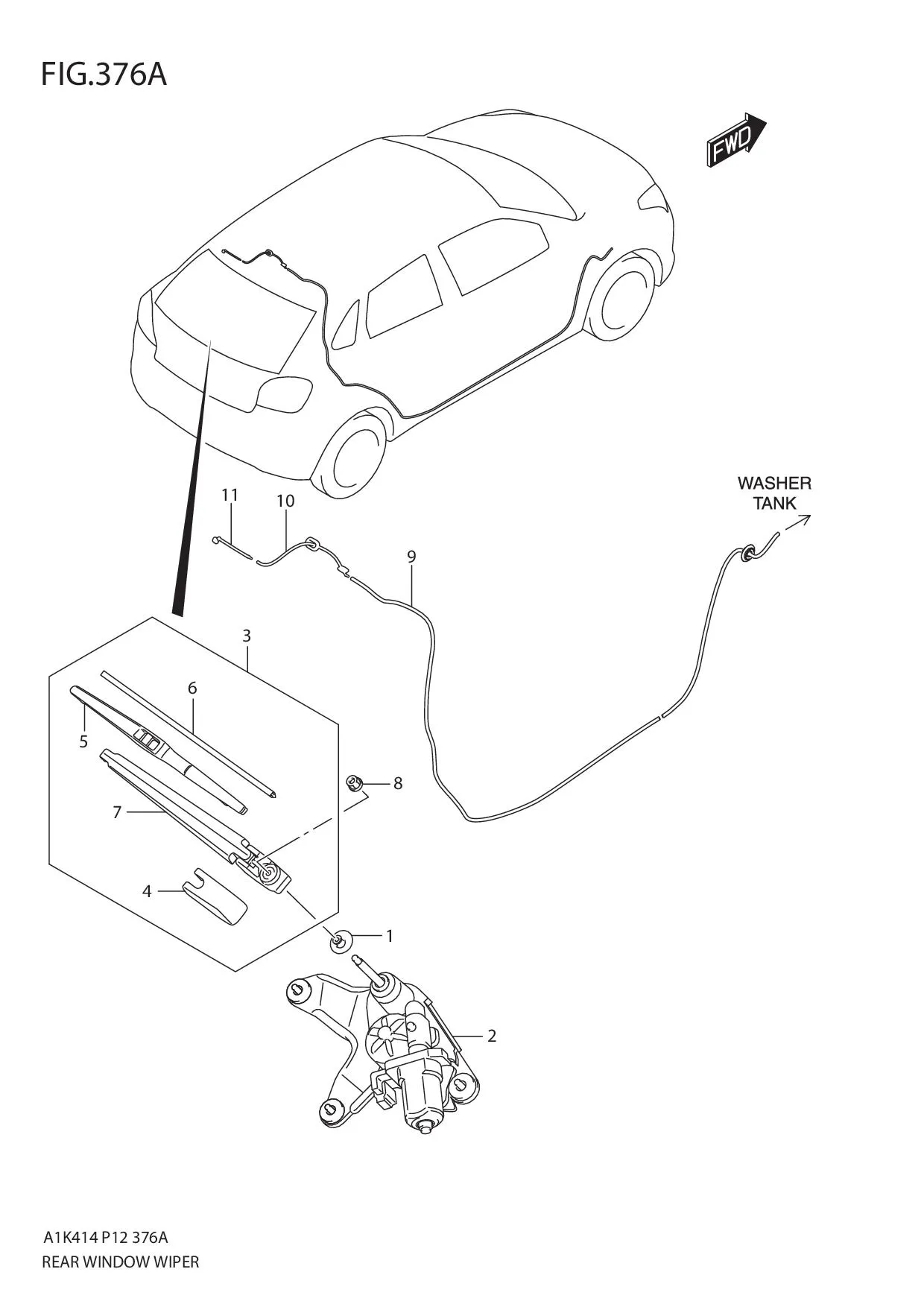 FIG.376A REAR WINDOW WIPER