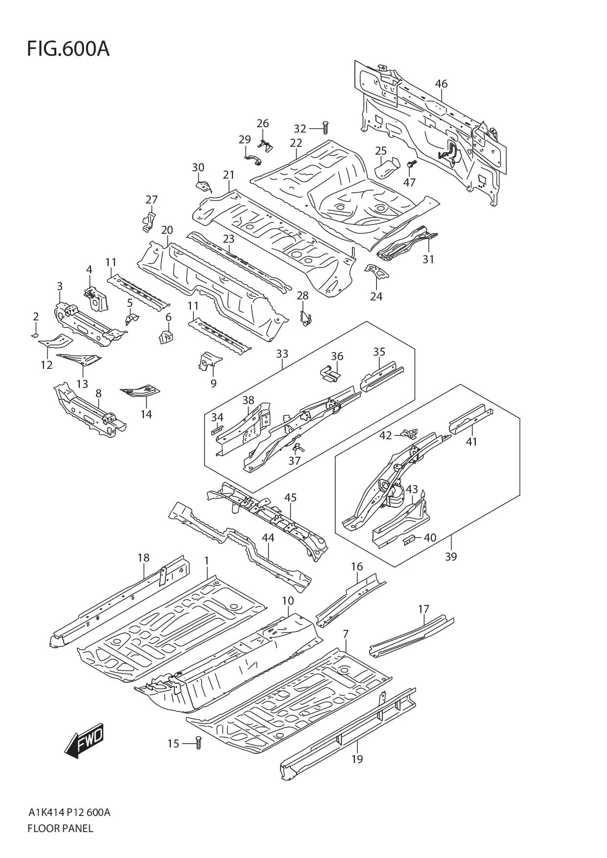 FIG.600A FLOOR PANEL