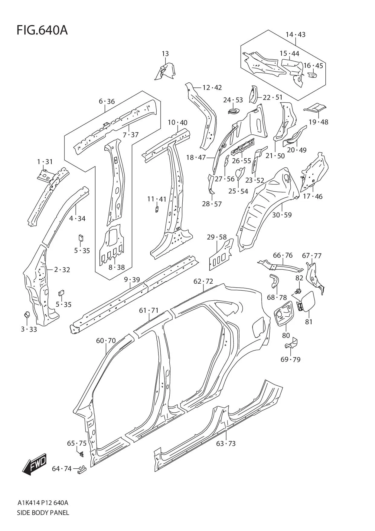FIG.640A SIDE BODY PANEL