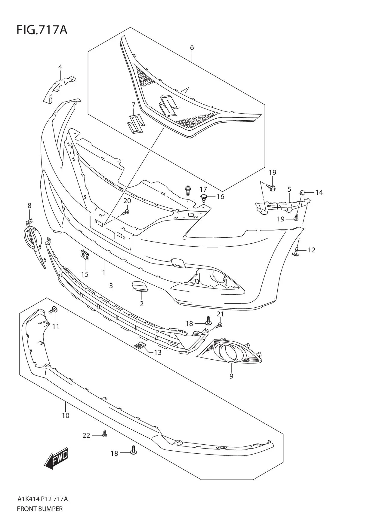 FIG.717A FRONT BUMPER