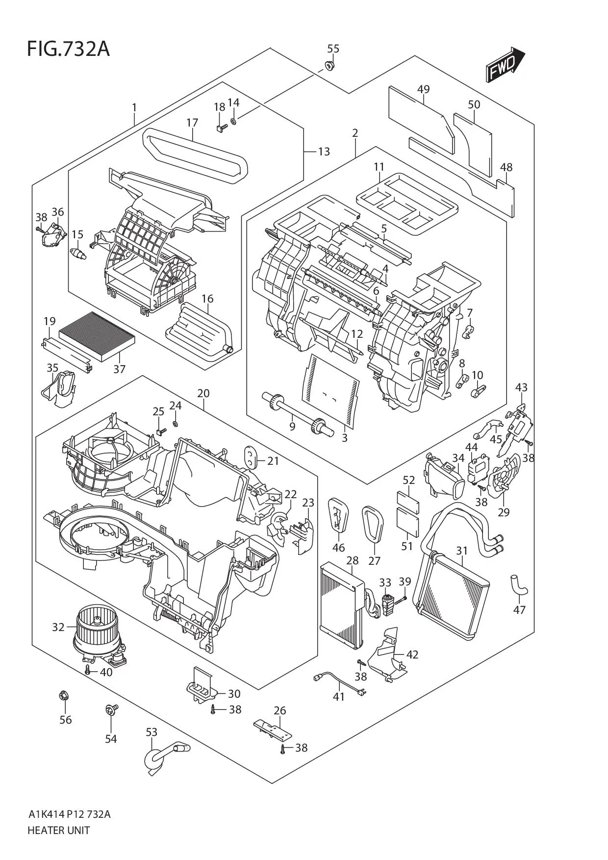 FIG.732A HEATER UNIT