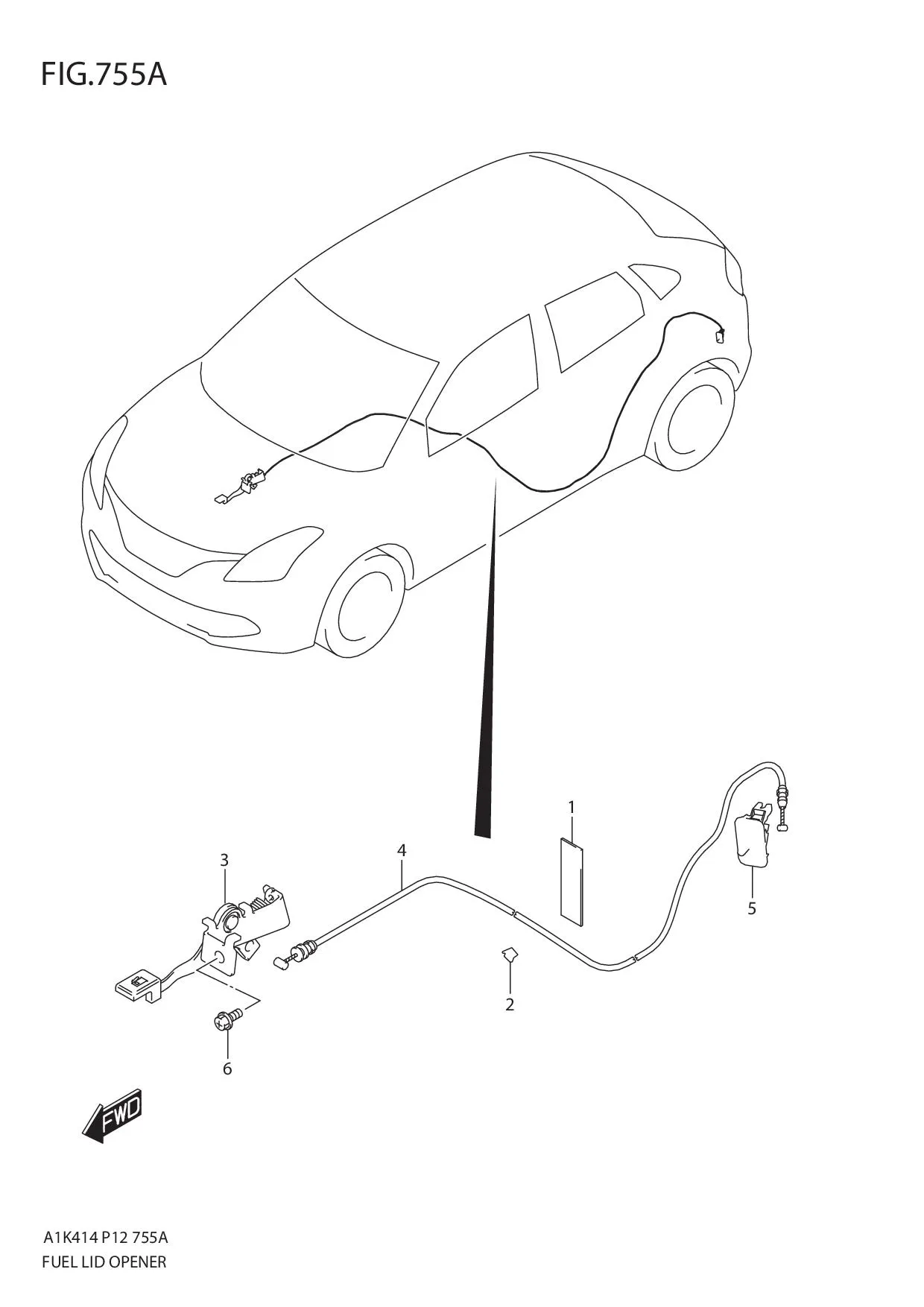 FIG.755A FUEL LID OPENER