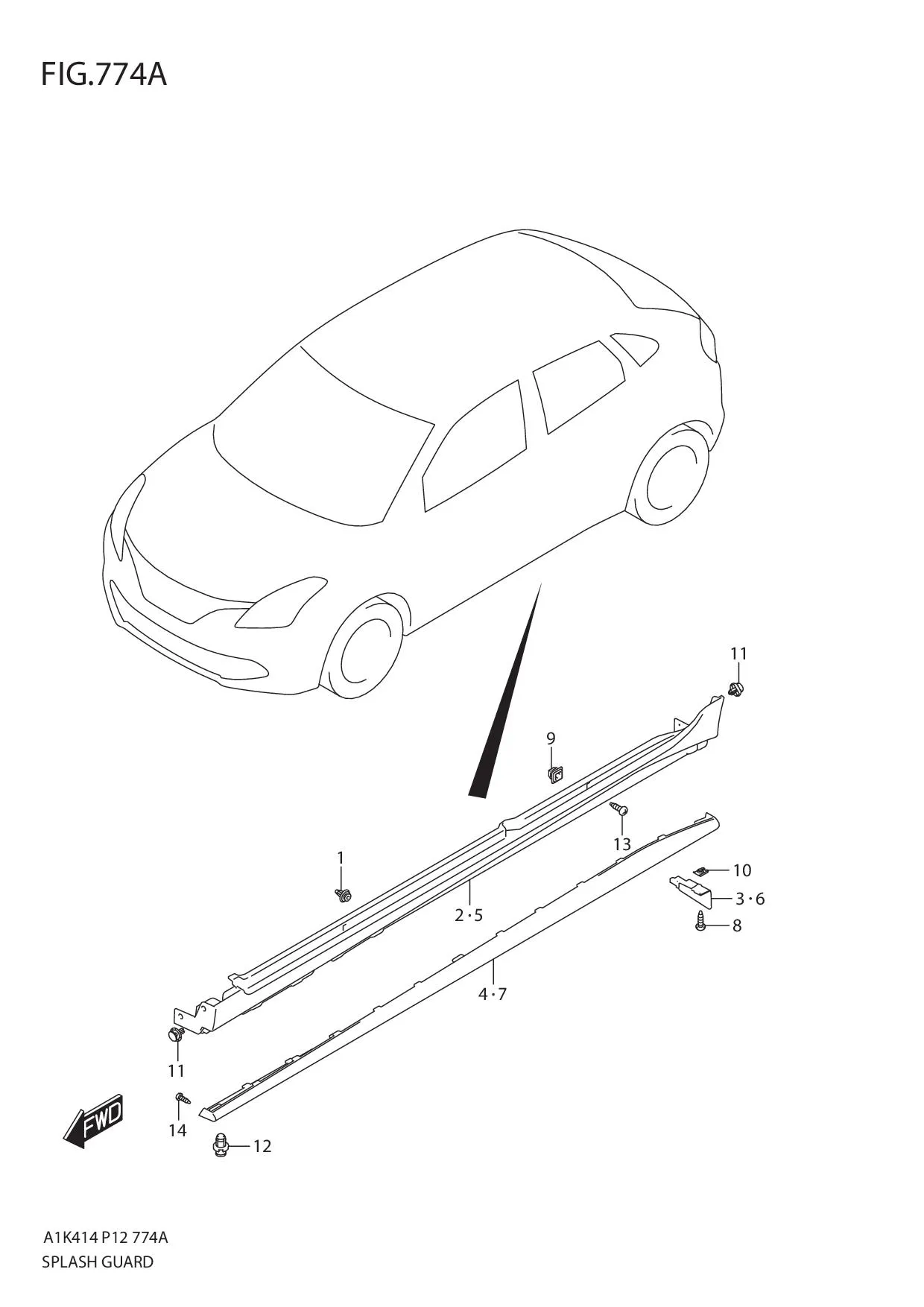 FIG.774A SPLASH GUARD