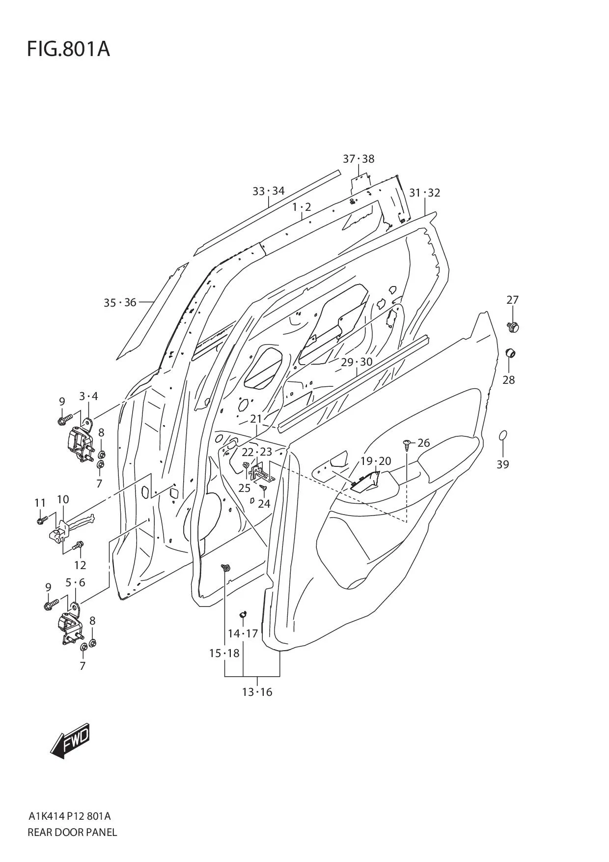 FIG.801A REAR DOOR PANEL
