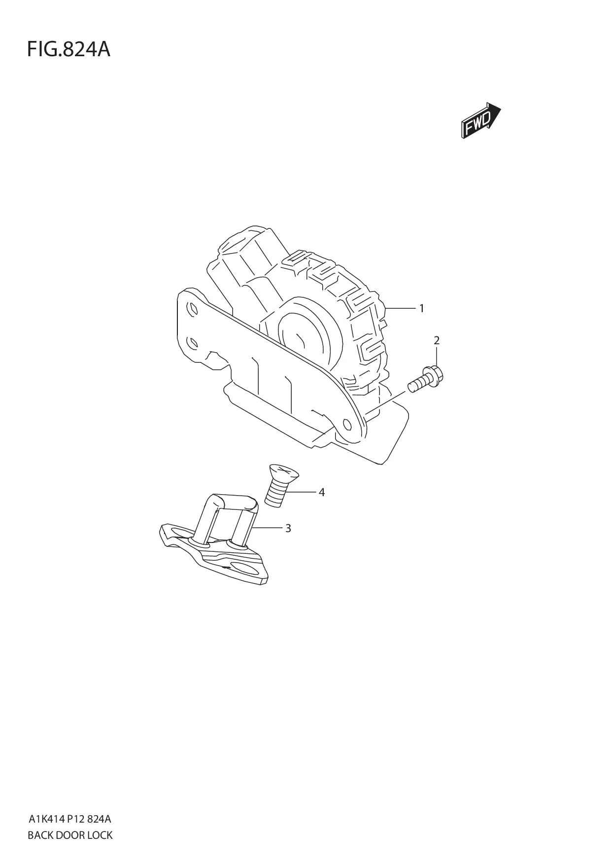 FIG.824A BACK DOOR LOCK