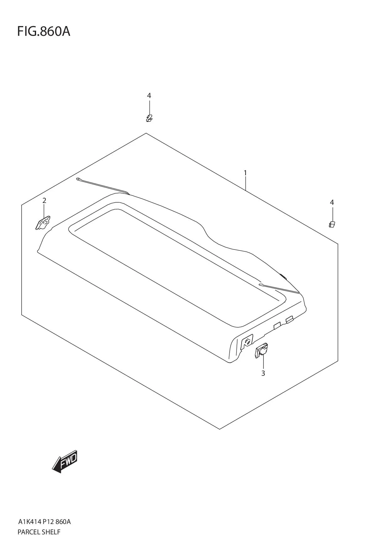 FIG.860A PARCEL SHELF