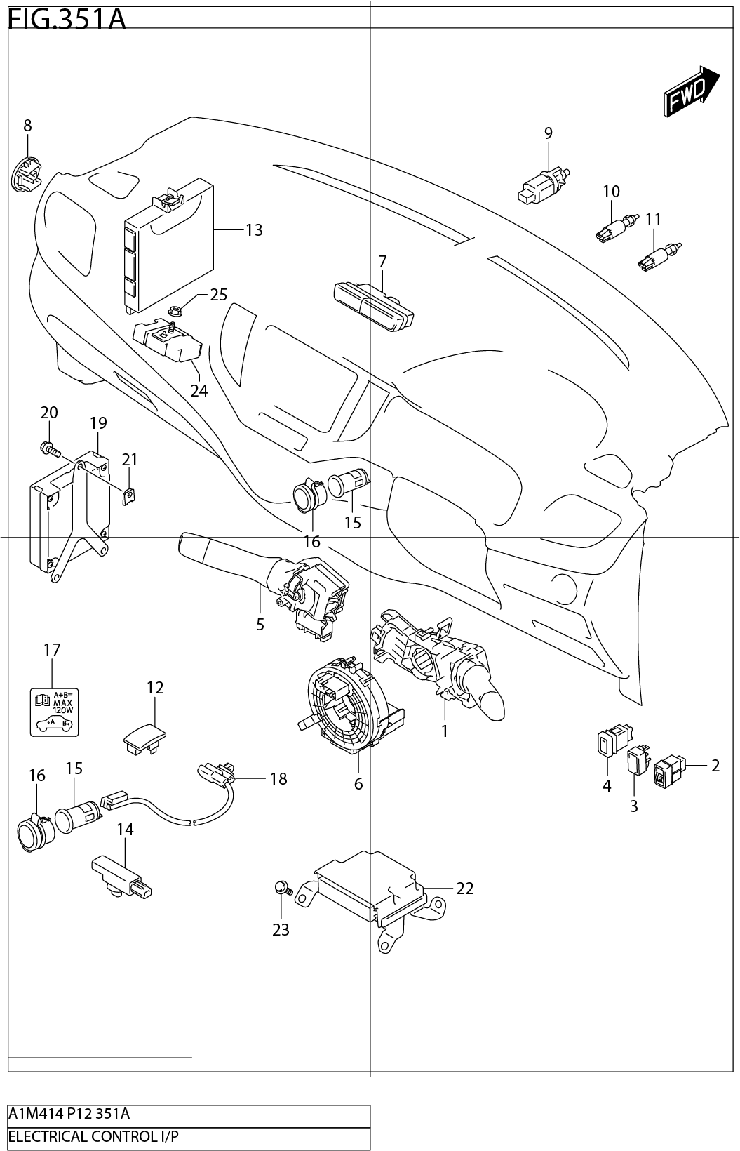 FIG.351A ELECTRICAL CONTROL INSTRUMENTAL PANEL