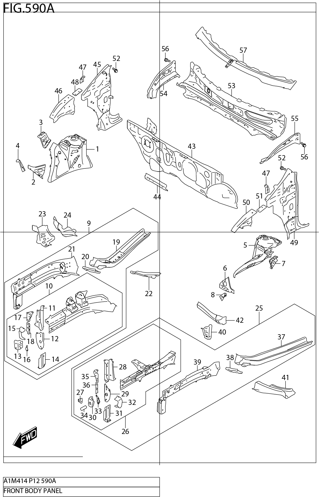 FIG.590A FRONT BODY PANEL