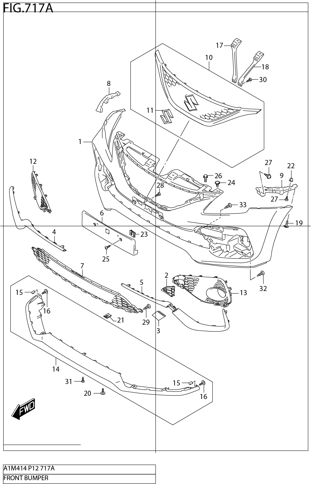 FIG.717A FRONT BUMPER