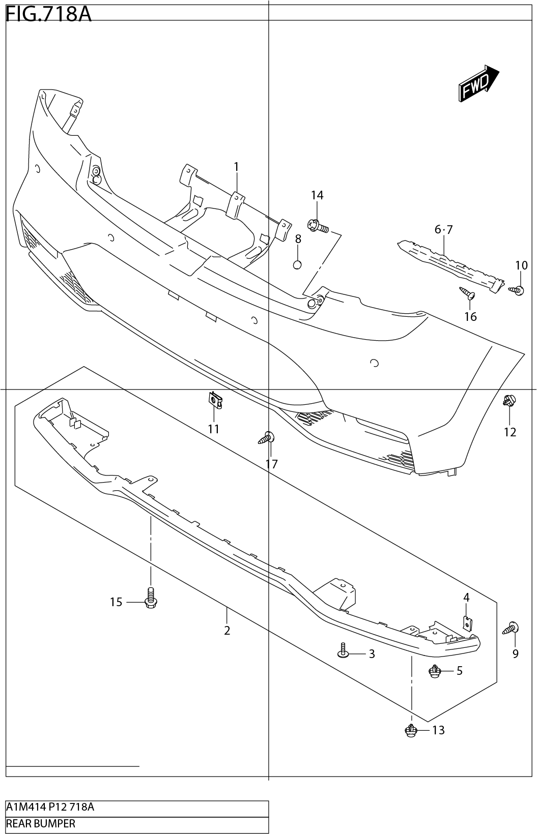 FIG.718A REAR BUMPER