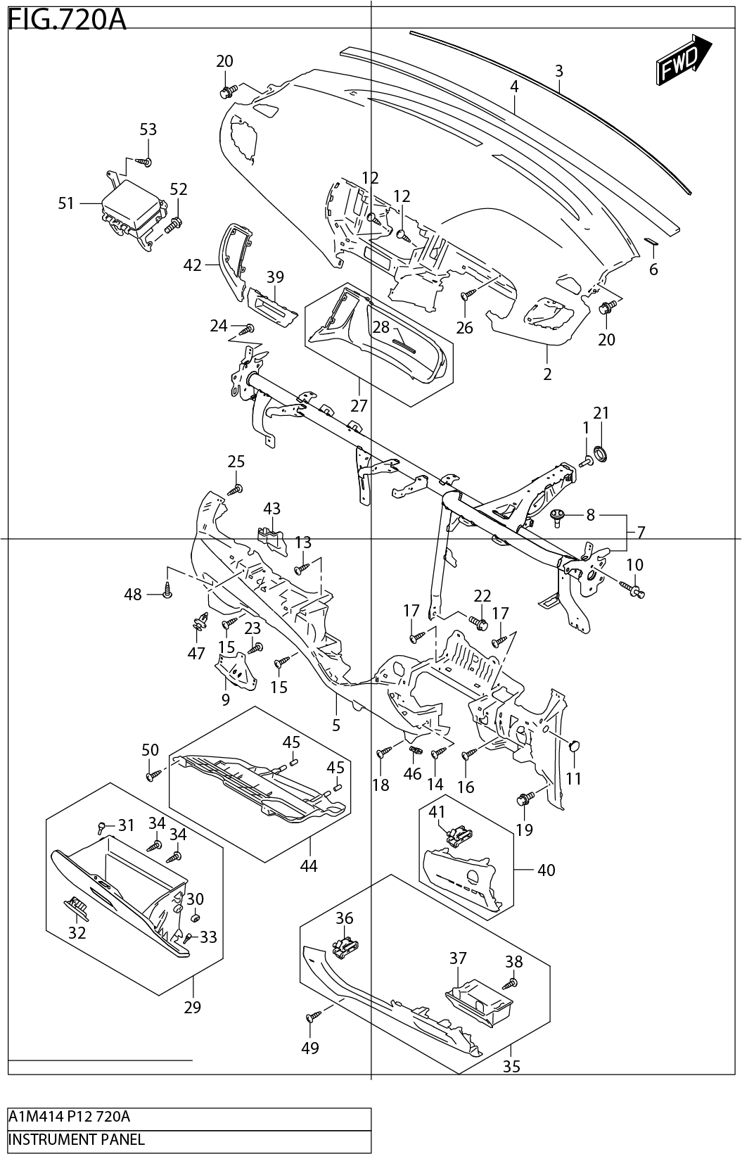 FIG.720A INSTRUMENT PANEL