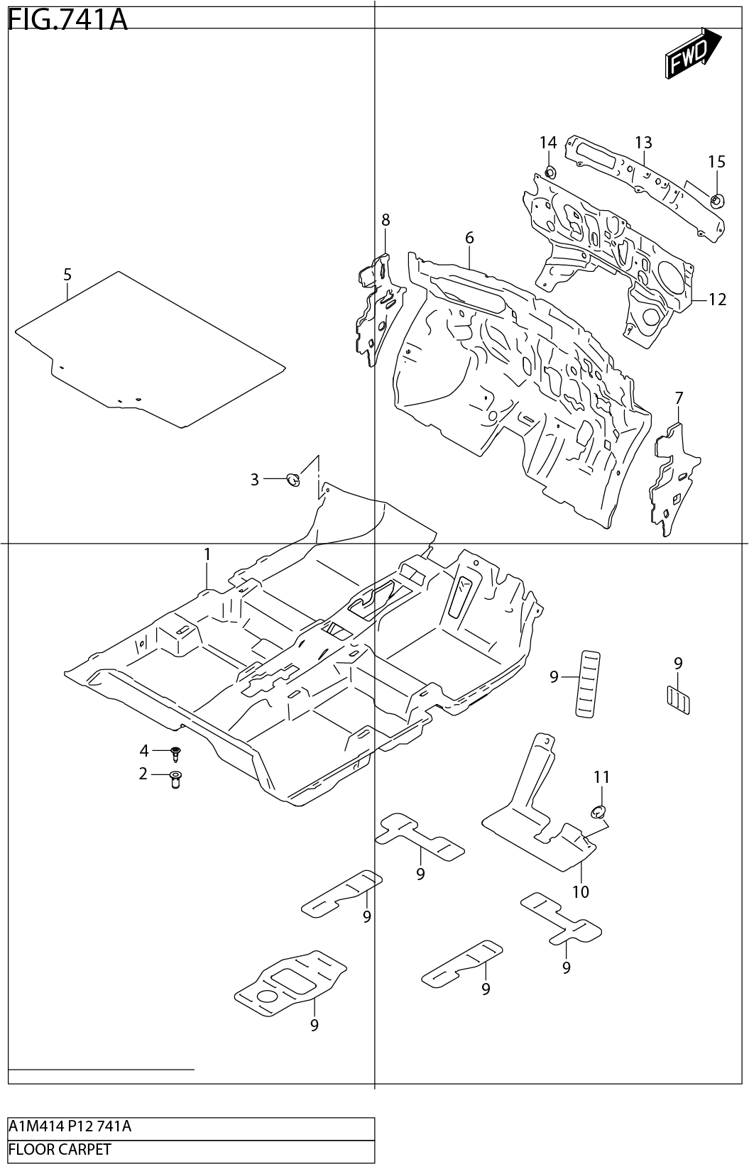 FIG.741A FLOOR CARPET