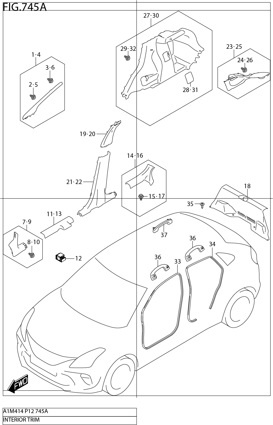 FIG.745A INTERIOR TRIM