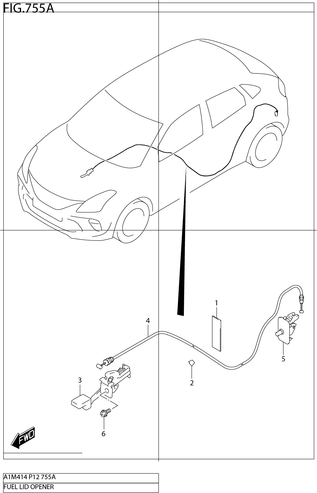FIG.755A FUEL LID OPENER