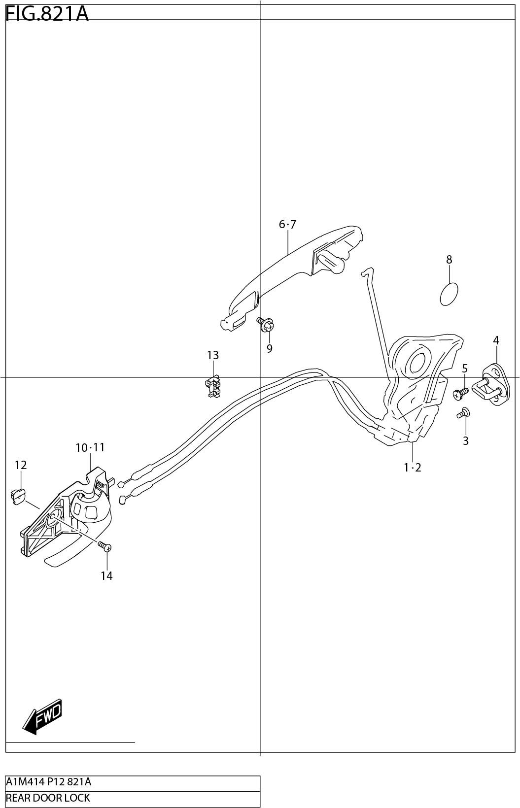 FIG.821A REAR DOOR LOCK