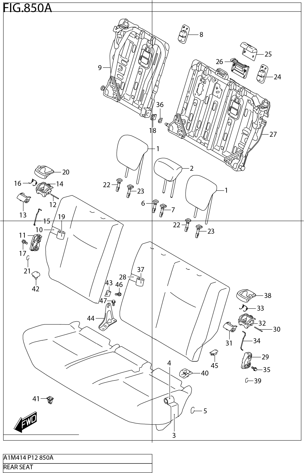 FIG.850A REAR SEAT