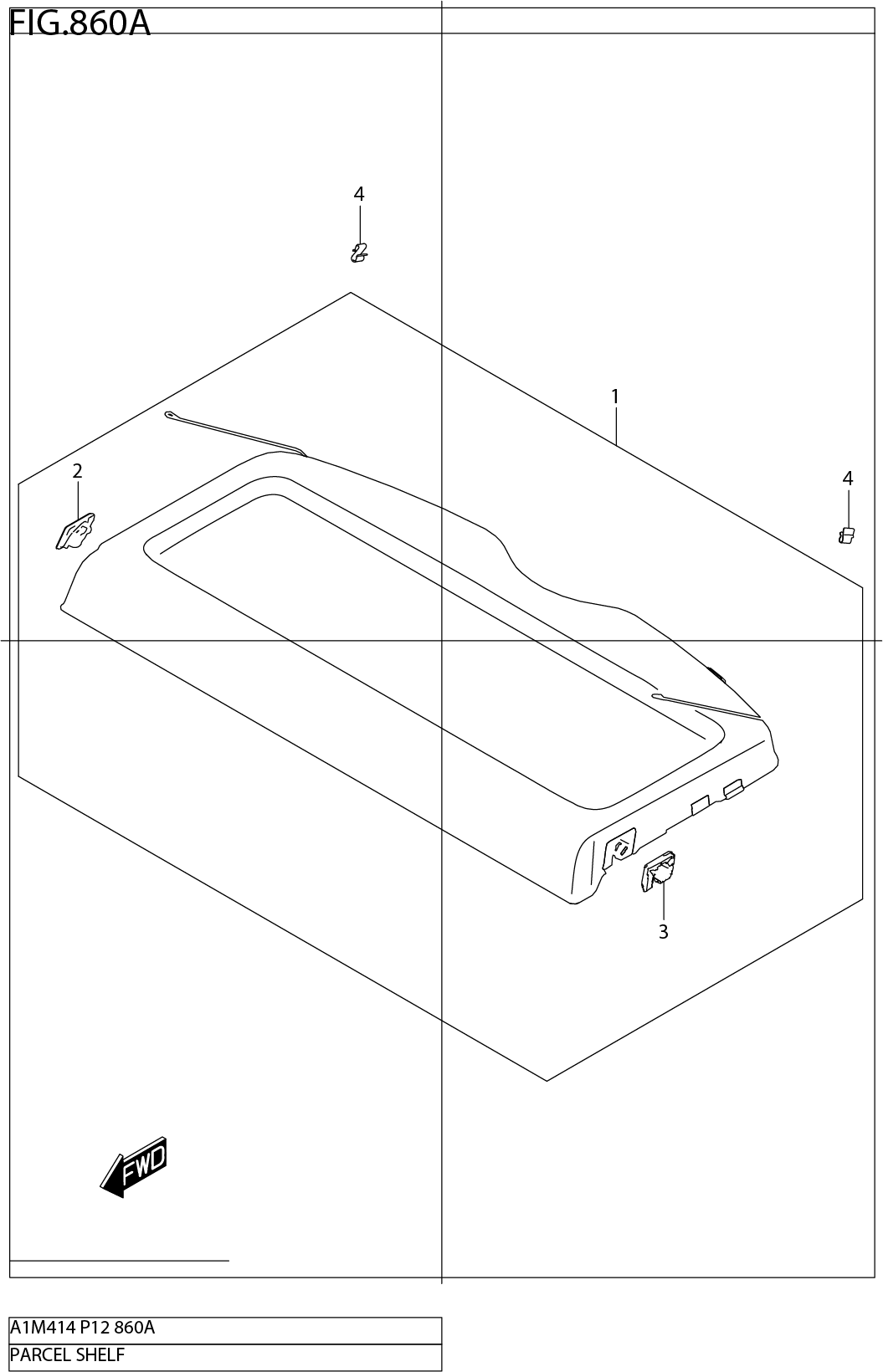 FIG.860A PARCEL SHELF