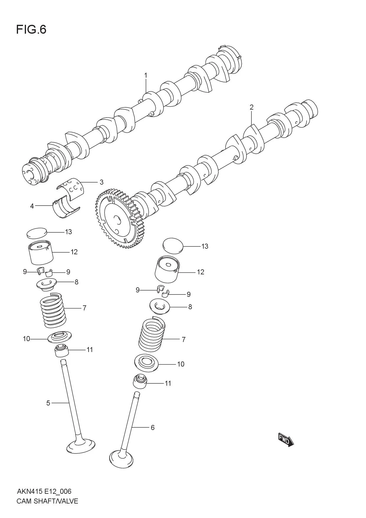CAM SHAFT/VALVE