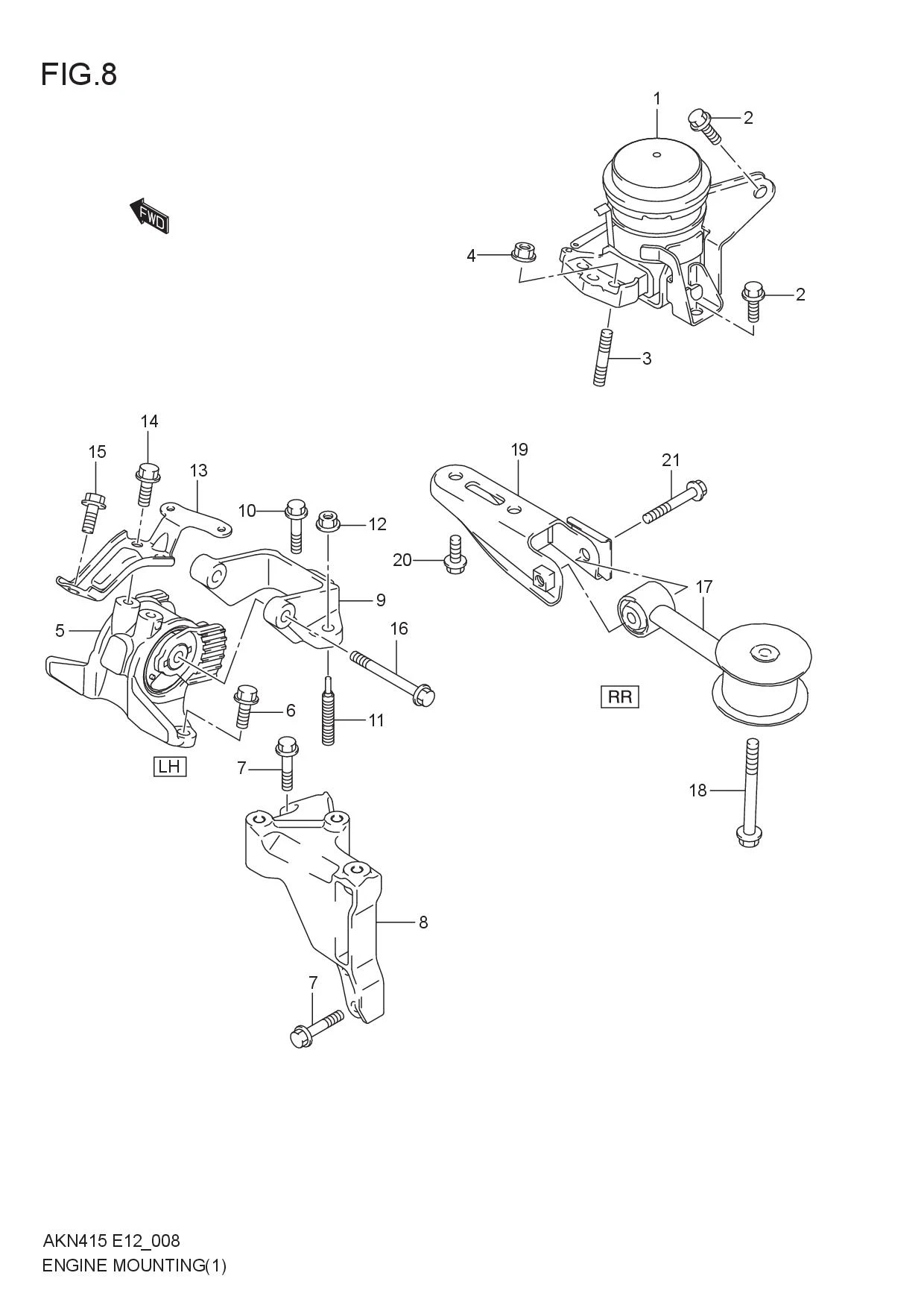 ENGINE MOUNTING (5MT)