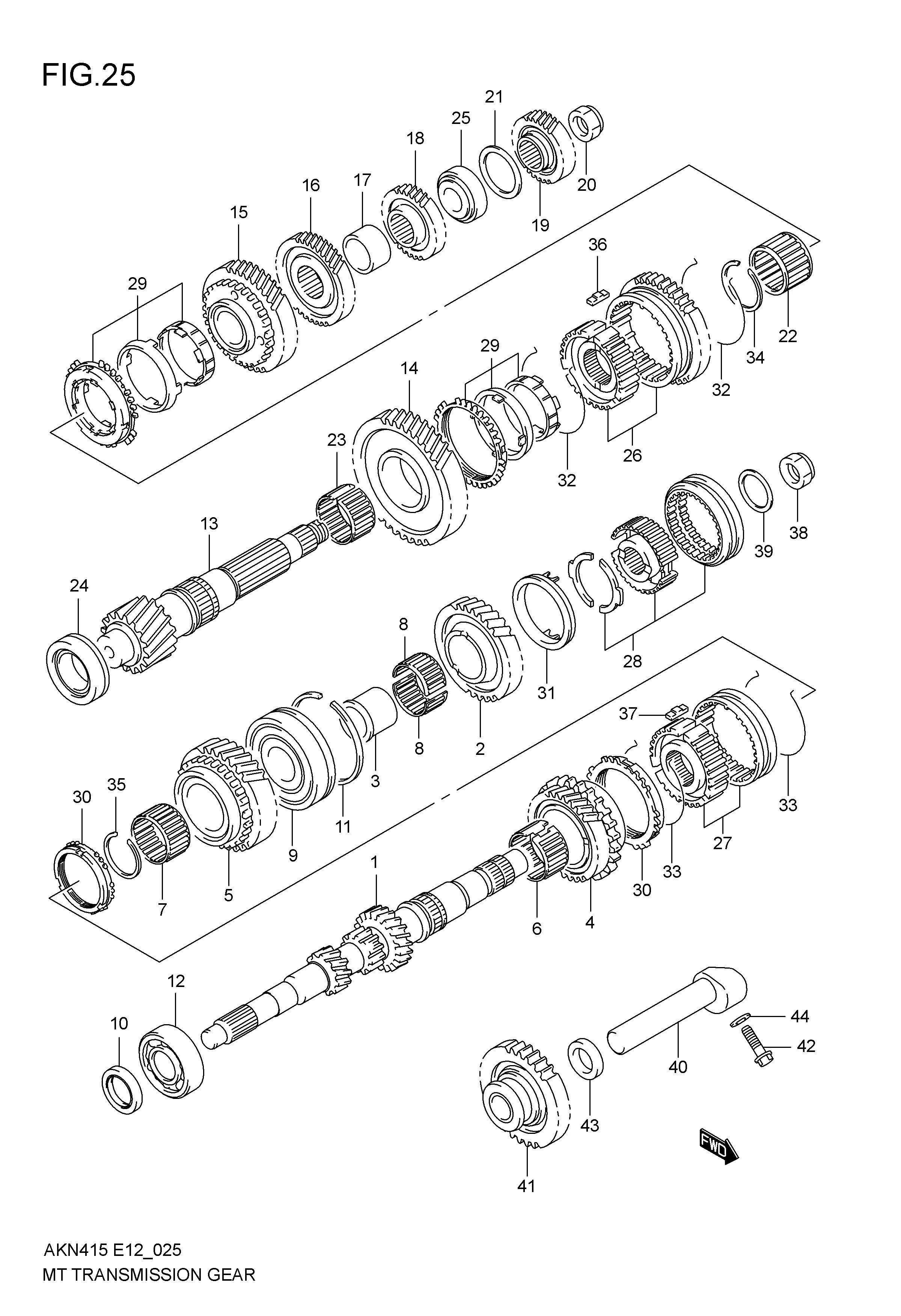 MT TRANSMISSION GEAR (5MT)