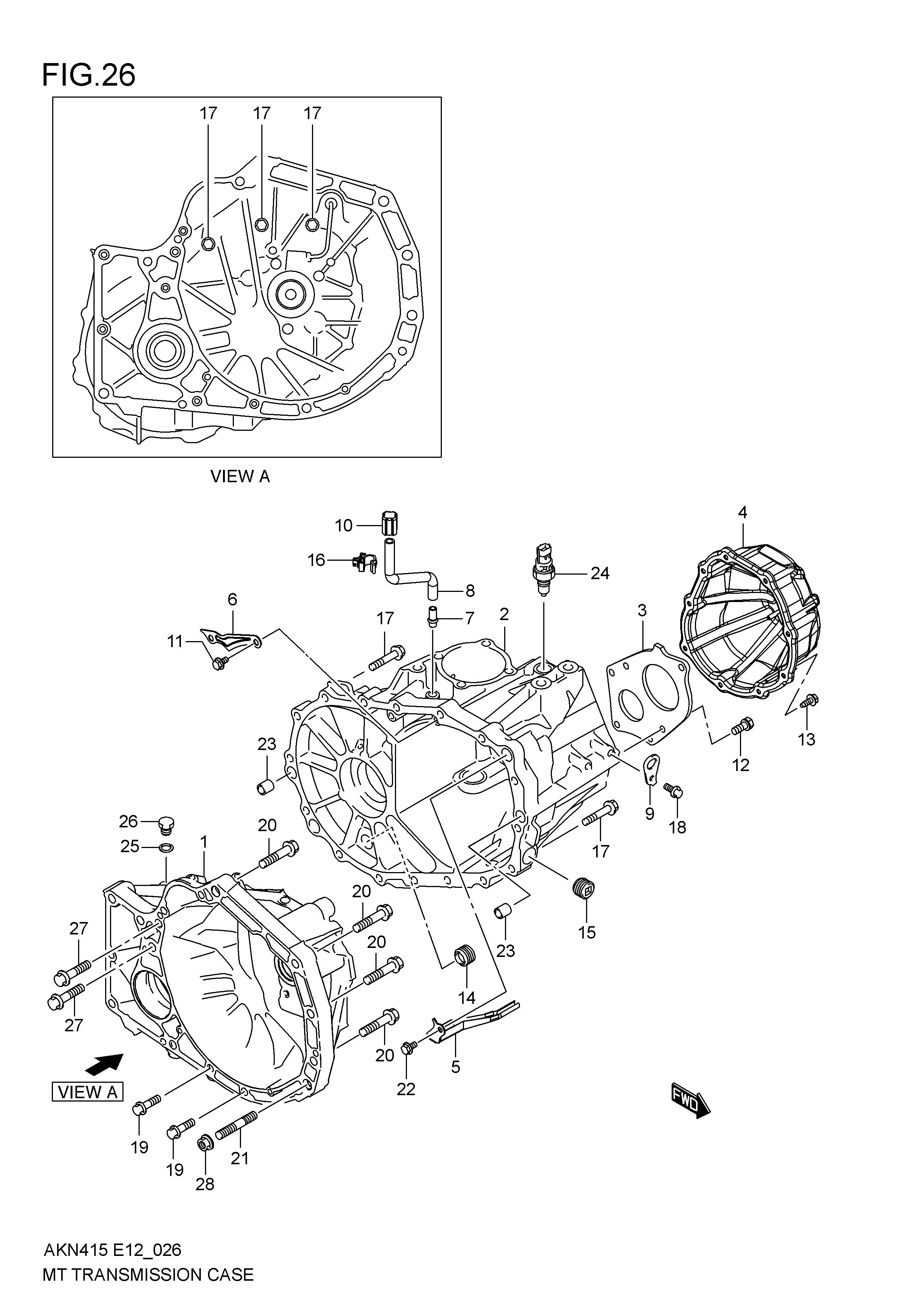 MT TRANSMISSION CASE (5MT)