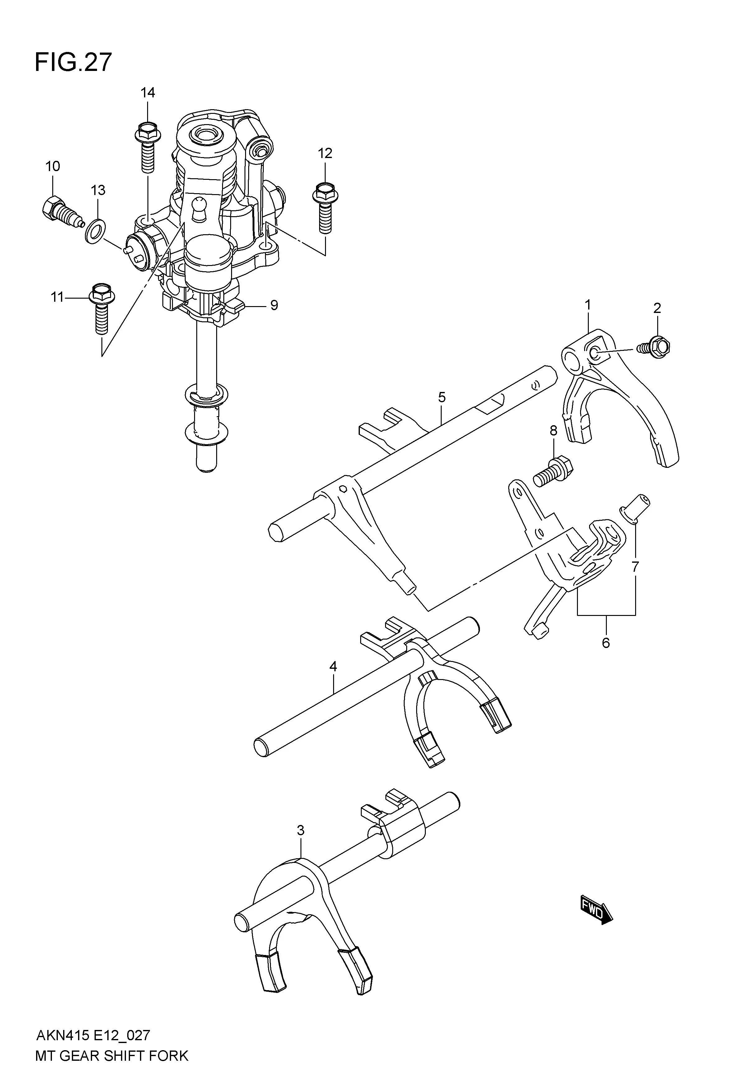 MT GEARSHIFT FORK (5MT)