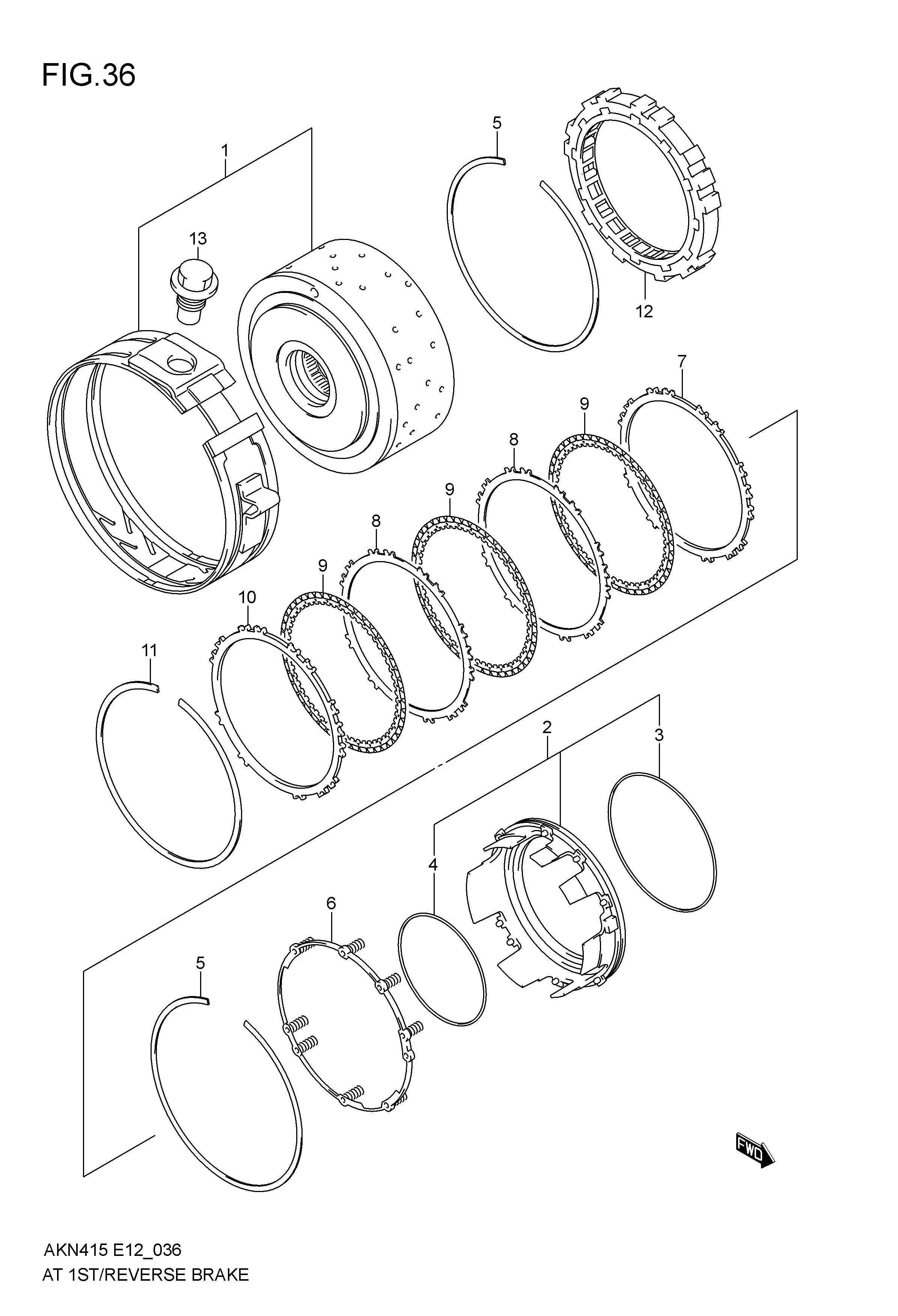 AT IST/REVERSE BRAKE (6AT)