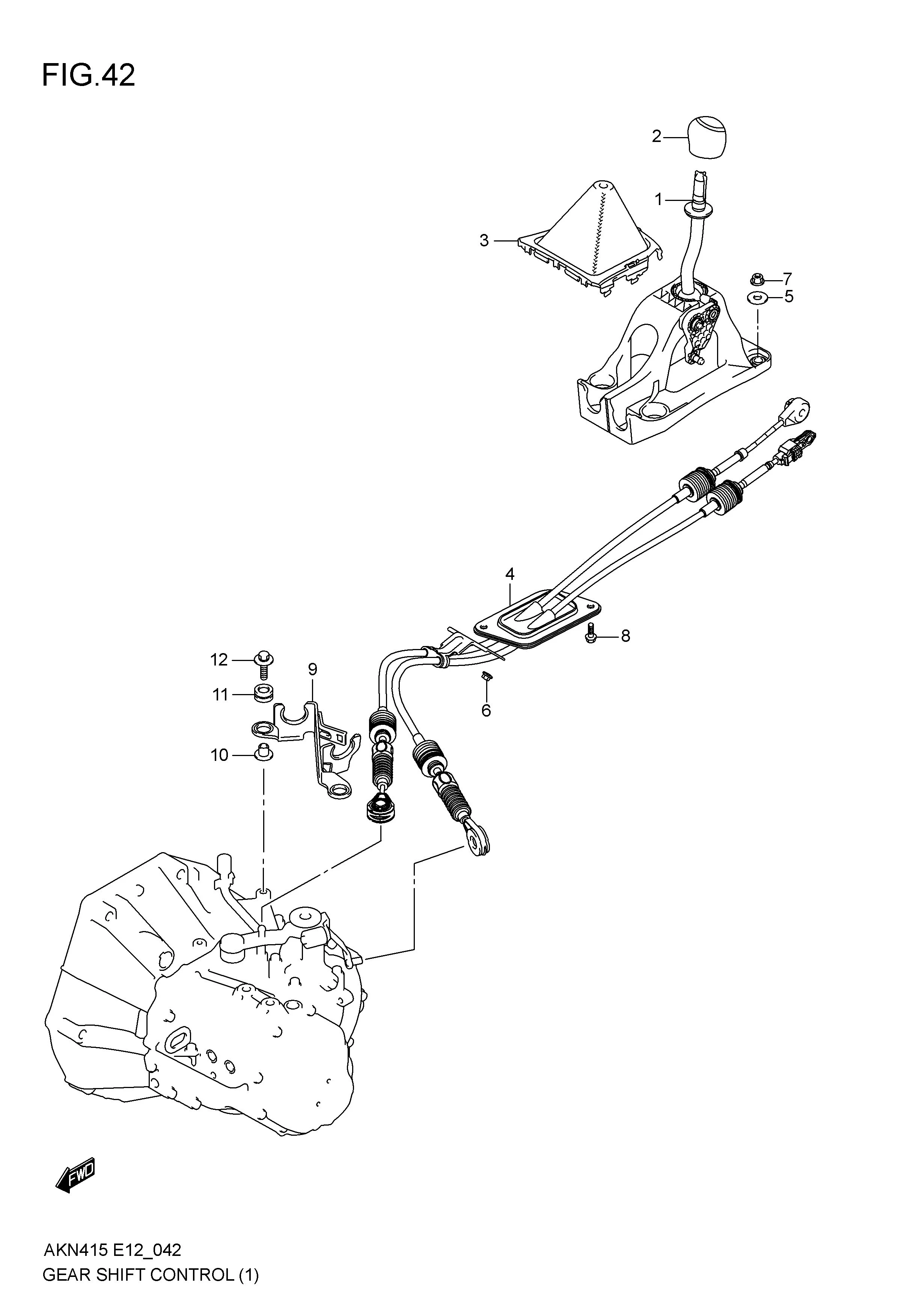 GEAR SHIFT CONTROL (5MT)