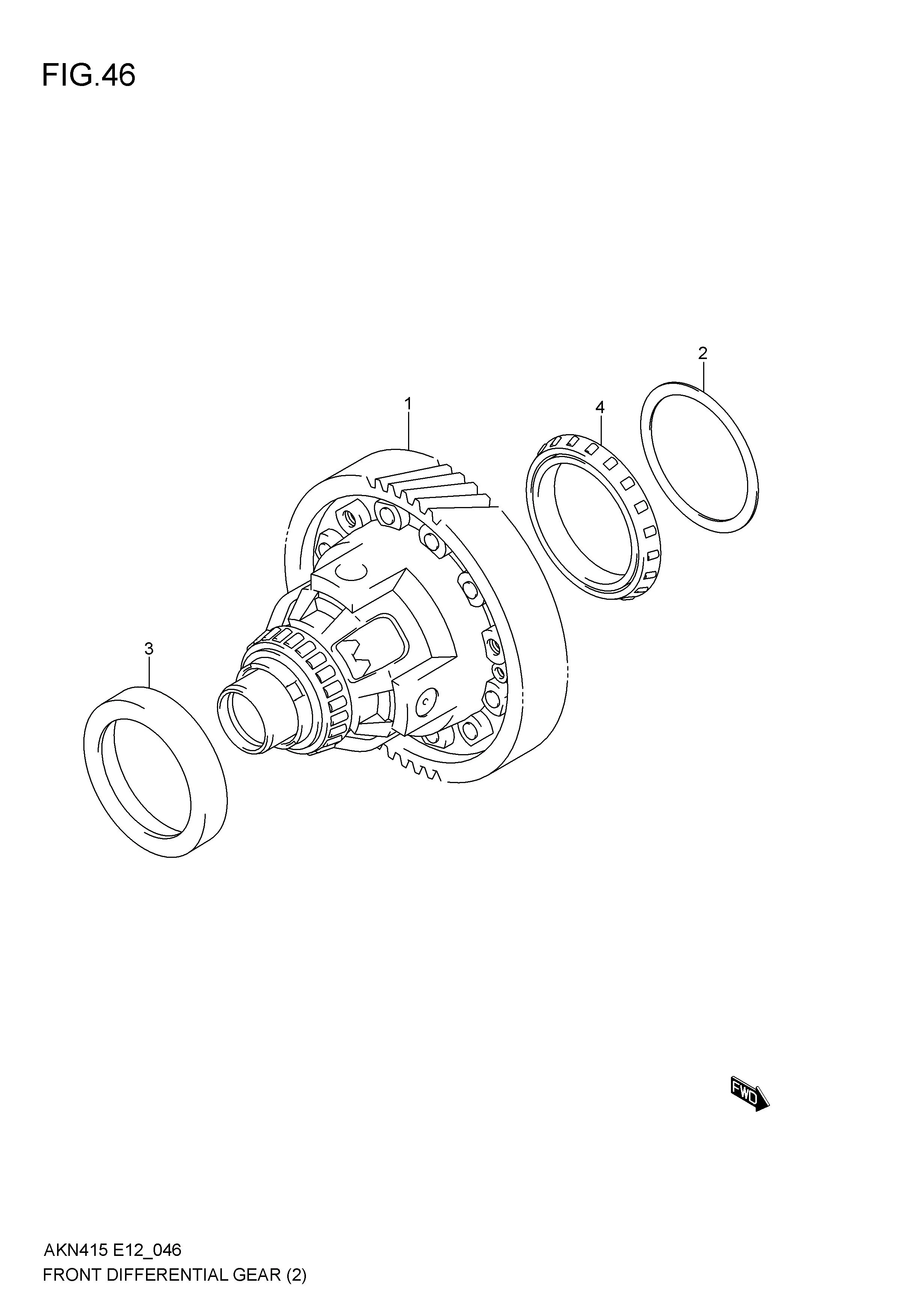FRONT DIFFERENTIAL GEAR (6AT)