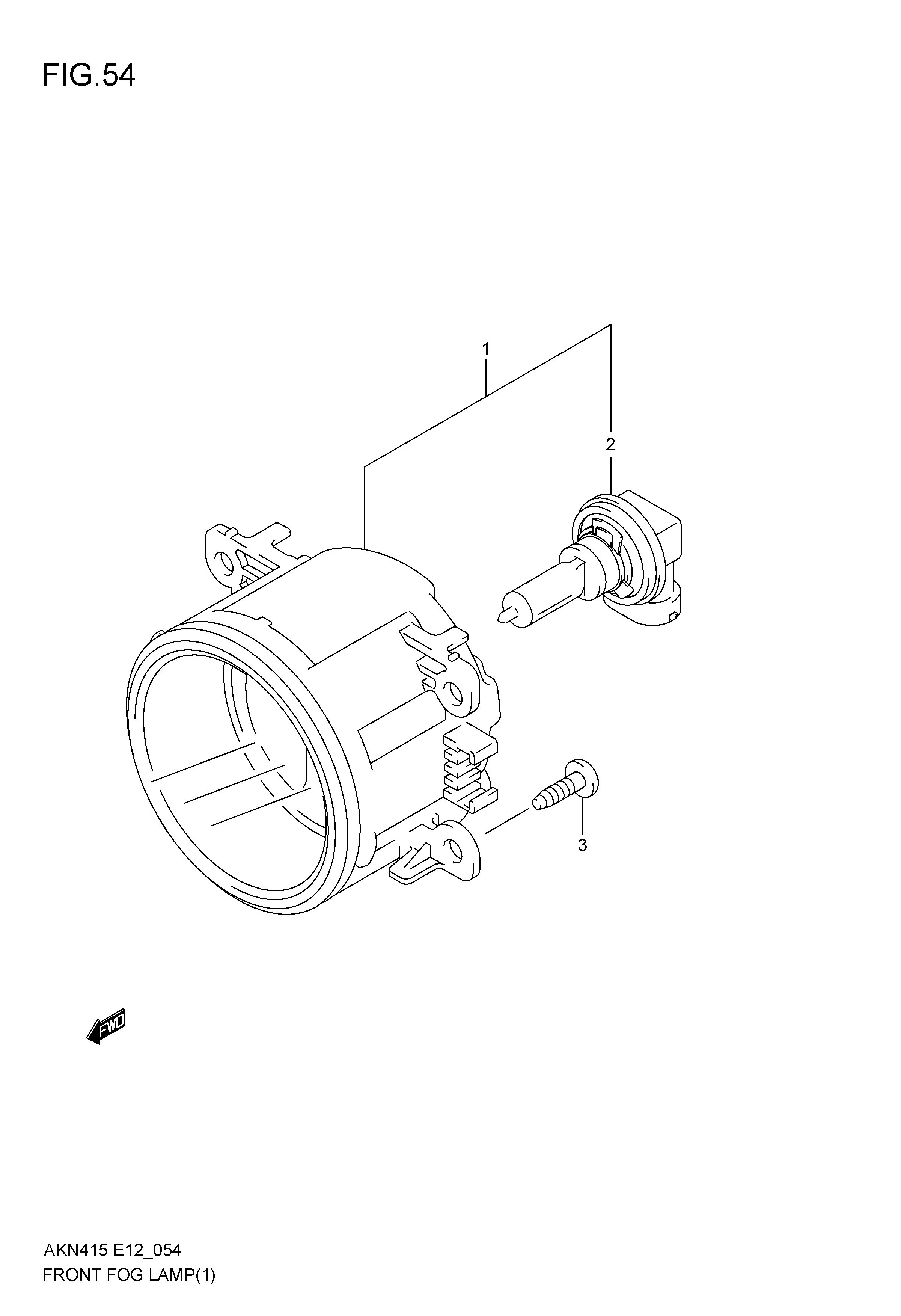FRONT FOG LAMP (TYPE-1: W/FRONT FOG LAMP)