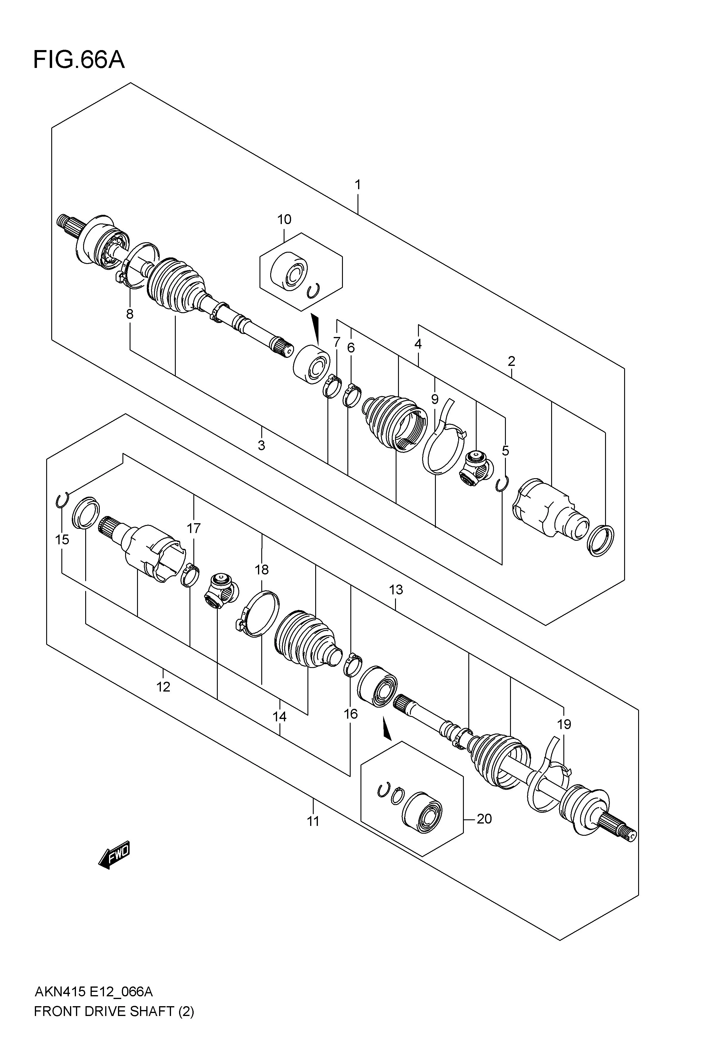 FRONT DRIVE SHAFT (5MT:TYPE-2)