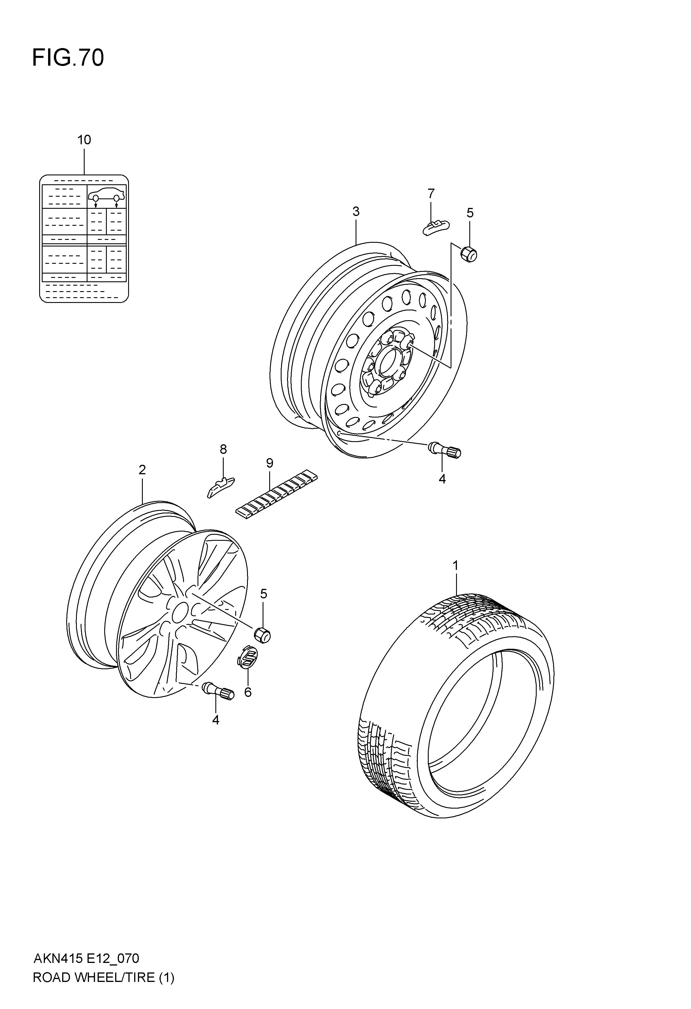 ROAD WHEEL/TIRE (TYPE-1)