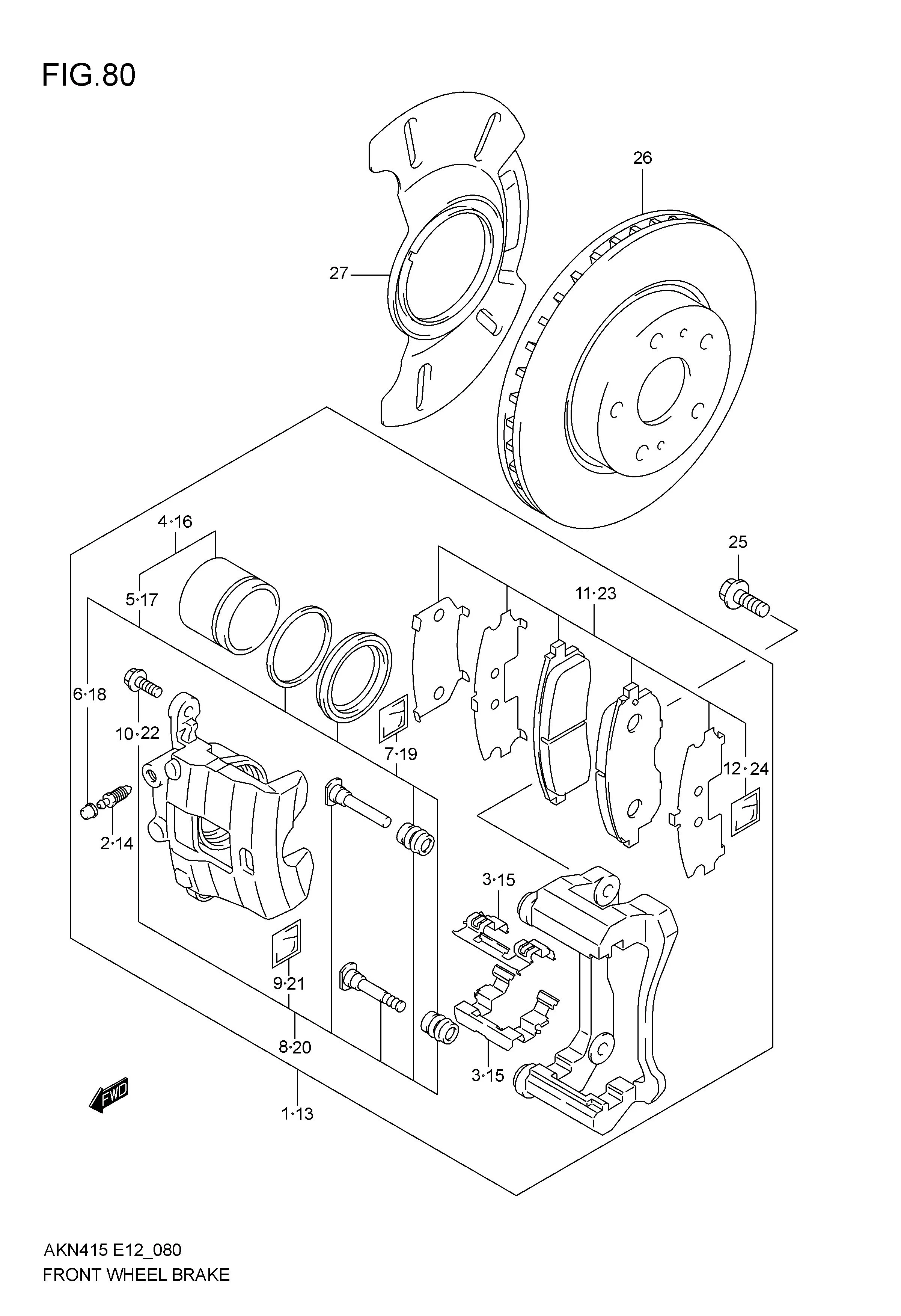 FRONT WHEEL BRAKE
