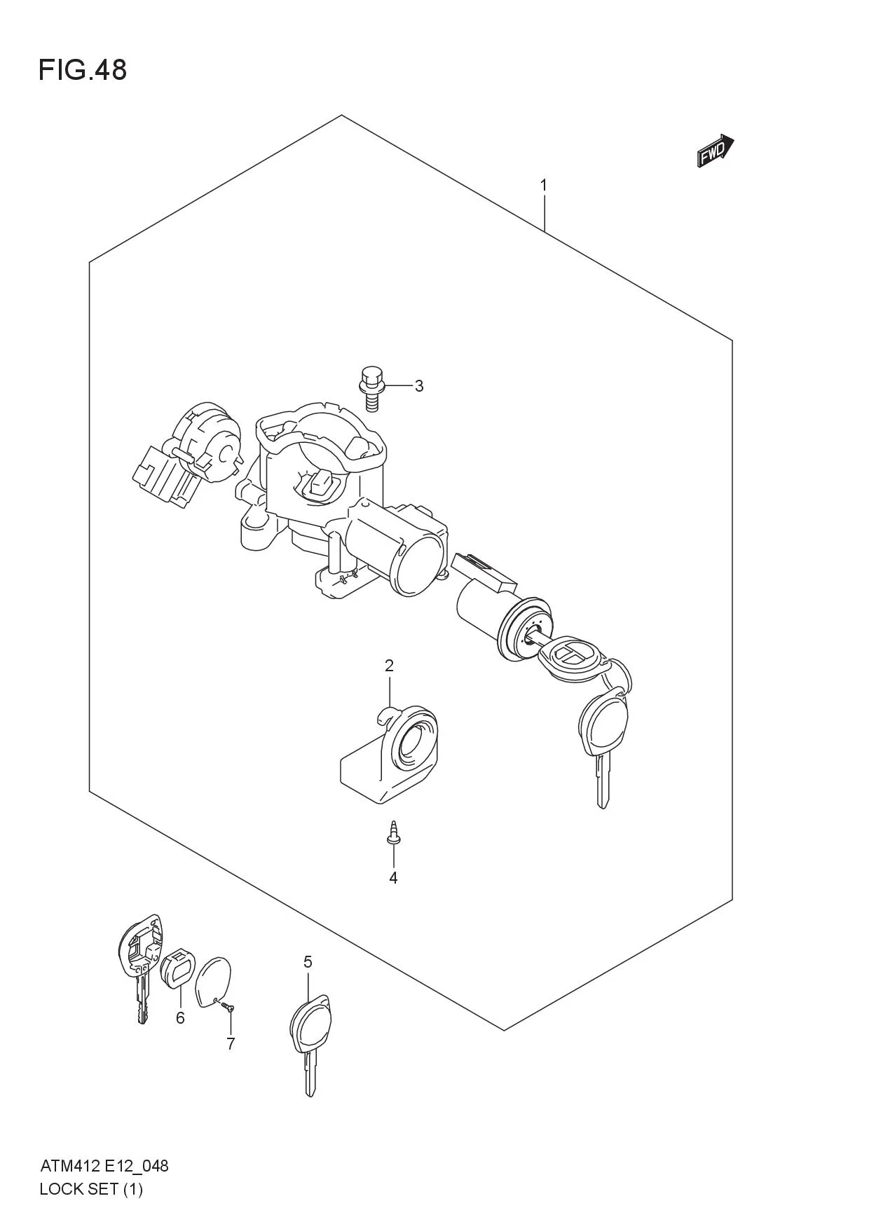 LOCK SET (5MT:GL;5AGS:GX)