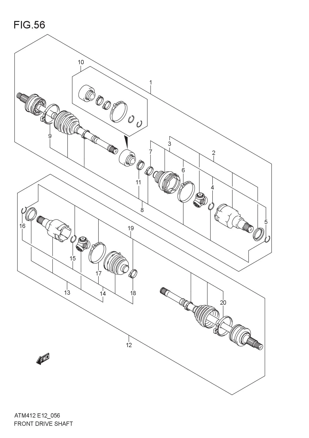 FRONT DRIVE SHAFT