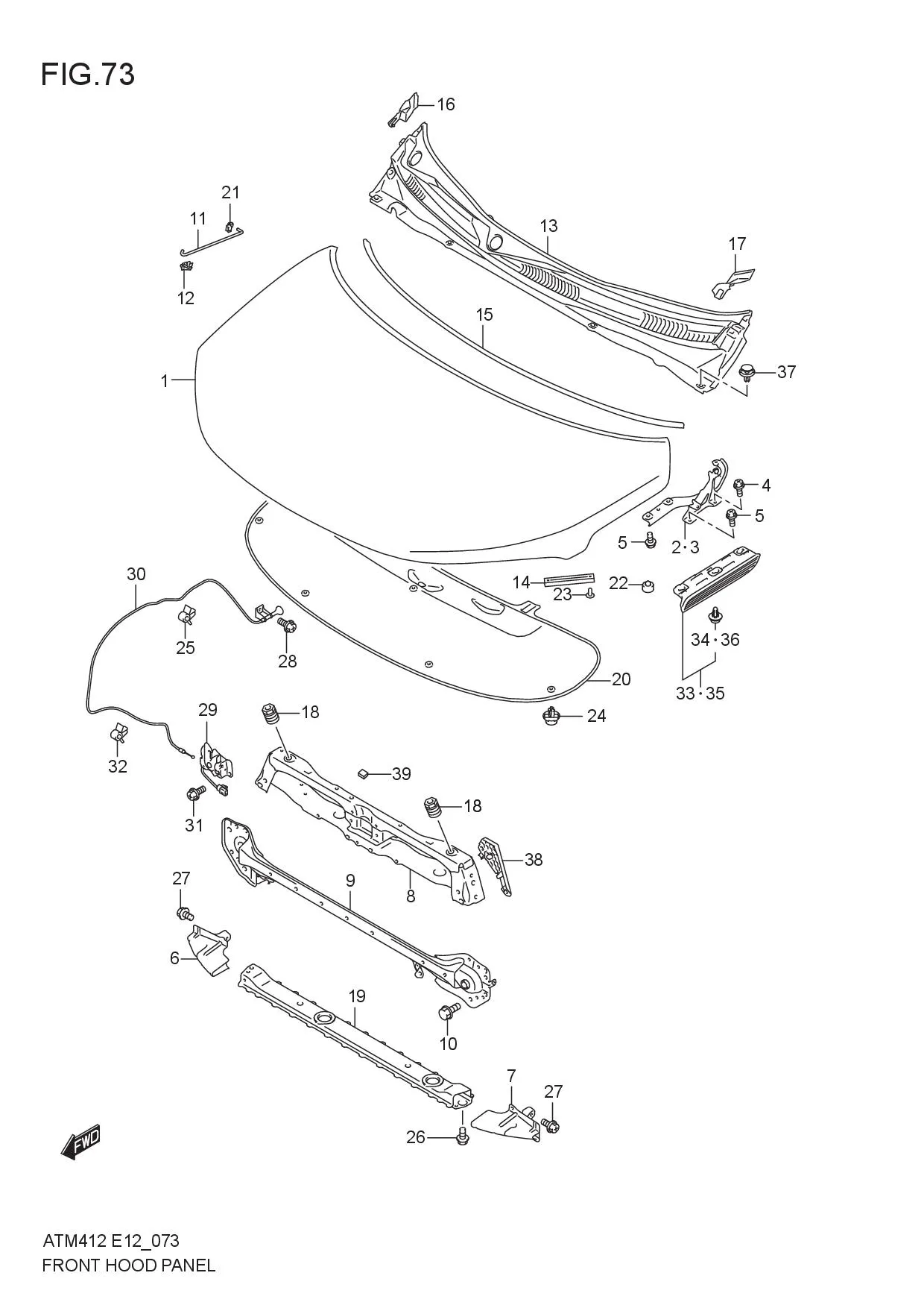 FRONT HOOD PANEL