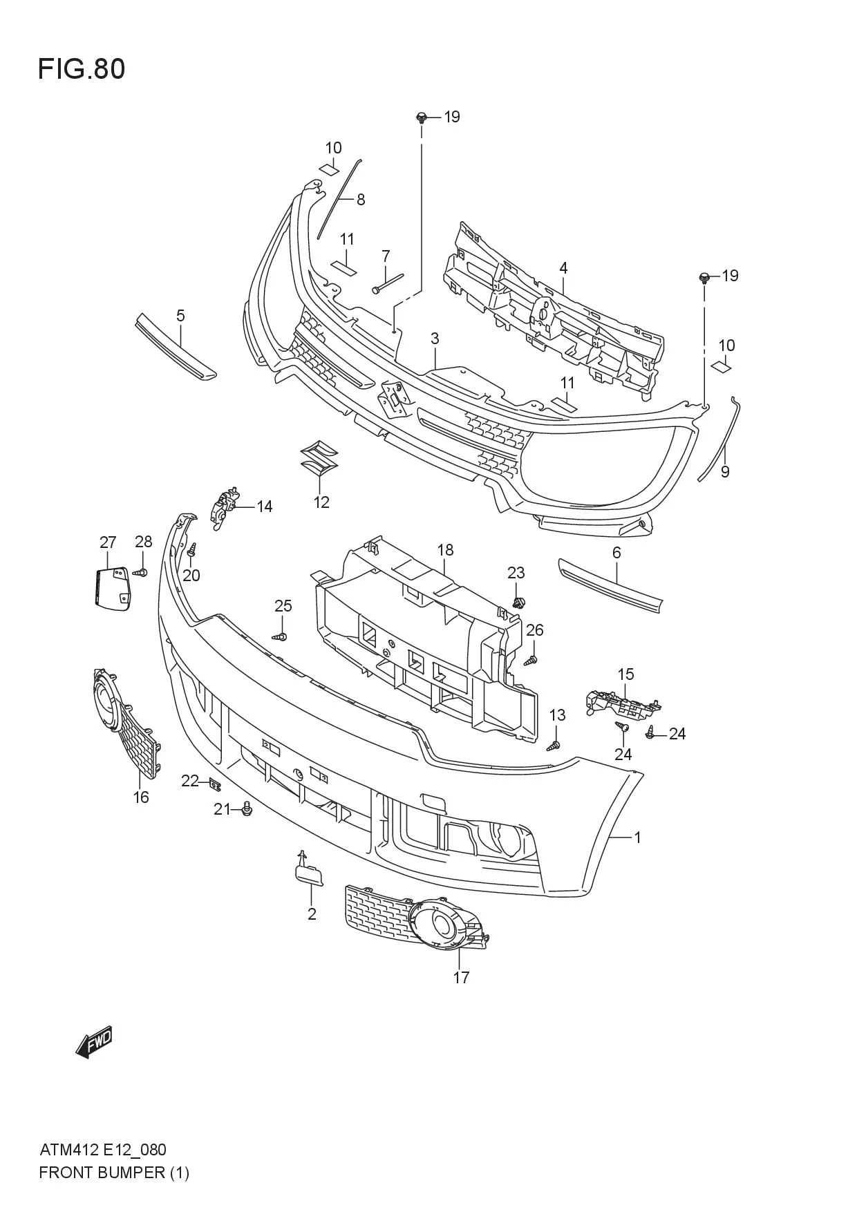 FRONT BUMPER (GL)